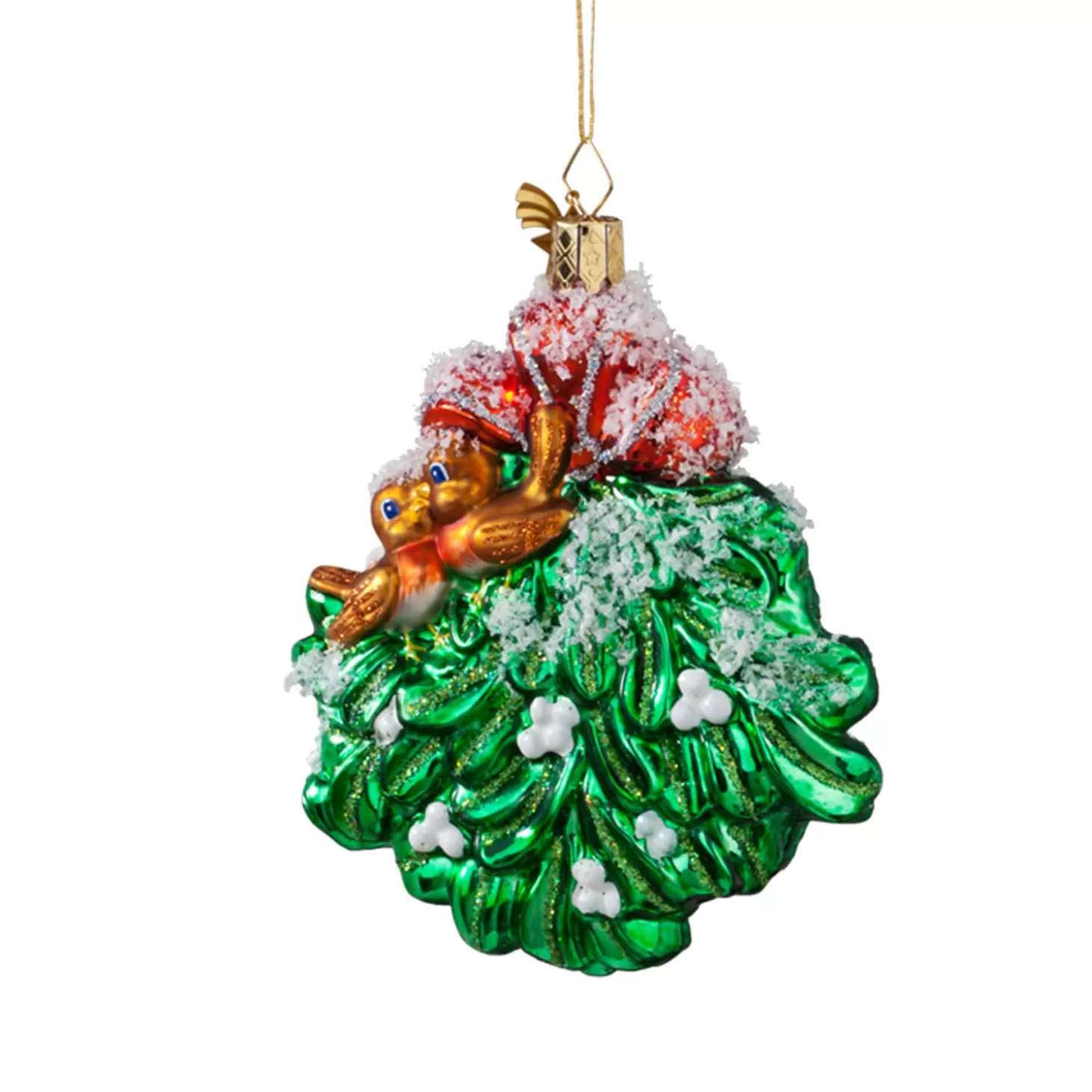 Poesie in Glas Glass Tree Decorations>Misteltoe