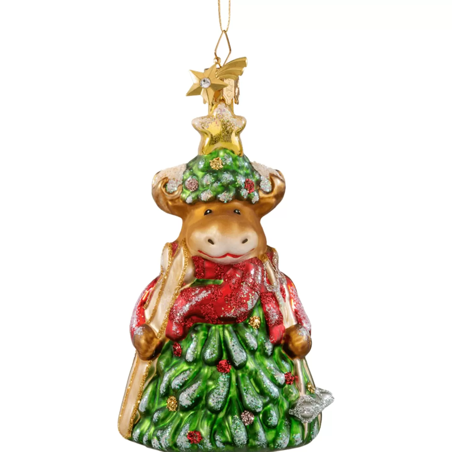 Poesie in Glas Glass Tree Decorations>Moose Tree