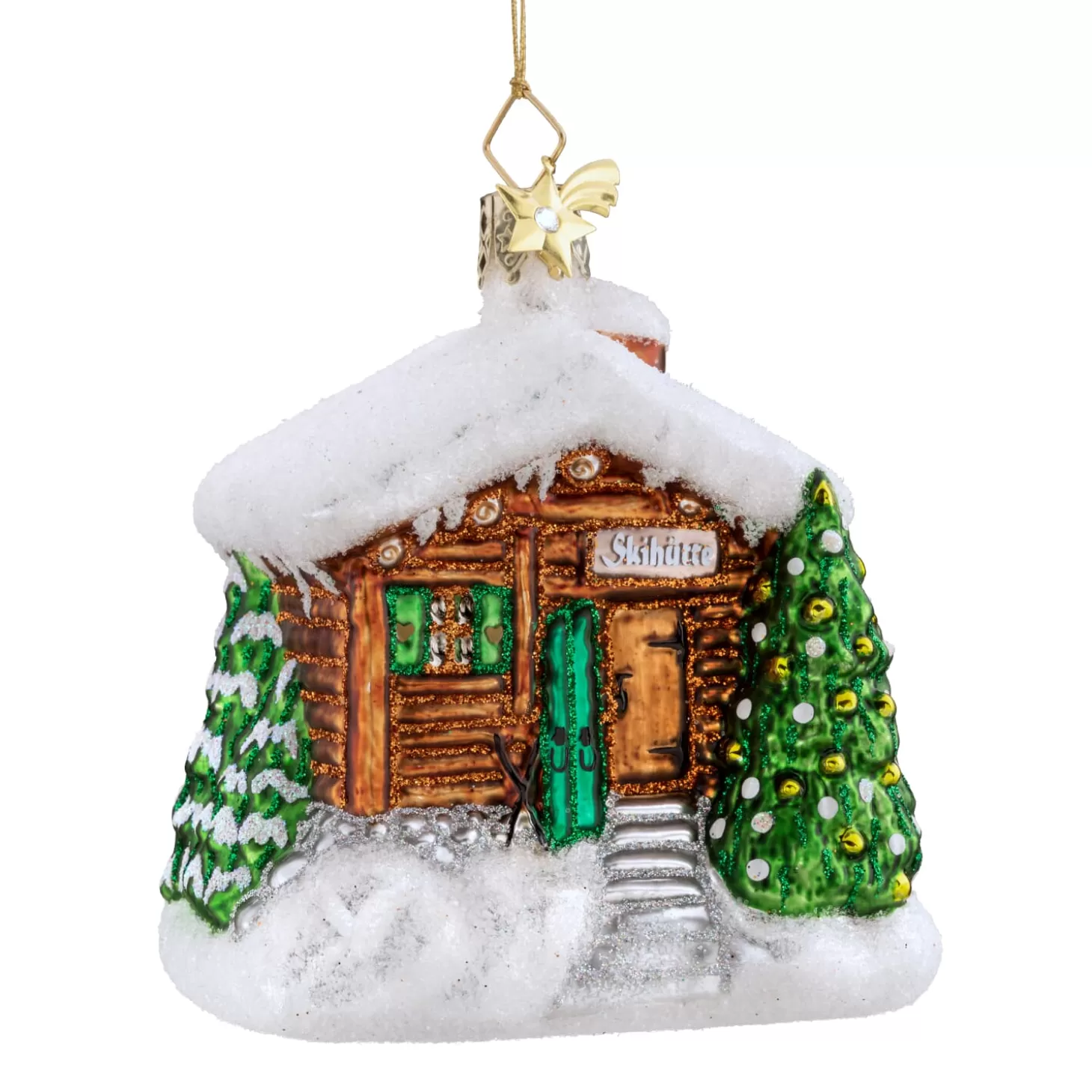Poesie in Glas Glass Tree Decorations>Mountain Hut