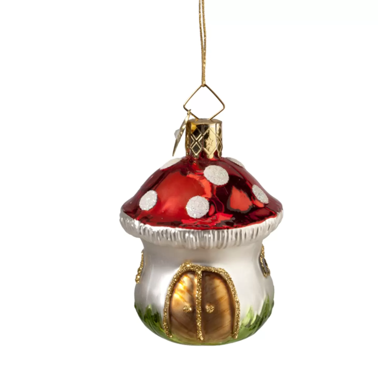 Poesie in Glas Glass Tree Decorations>Mushroom-House