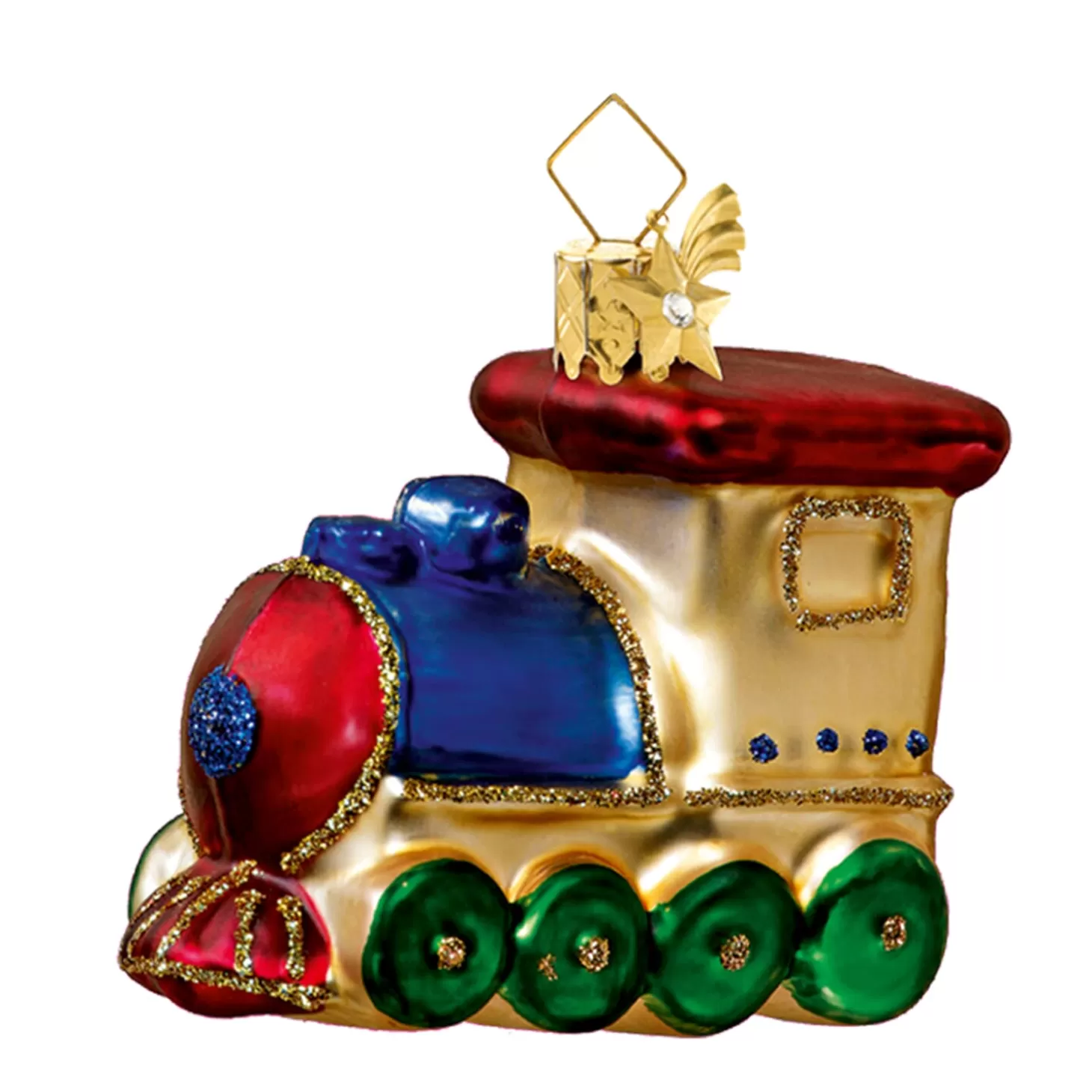 Poesie in Glas Glass Tree Decorations>Nostalgic Locomotive