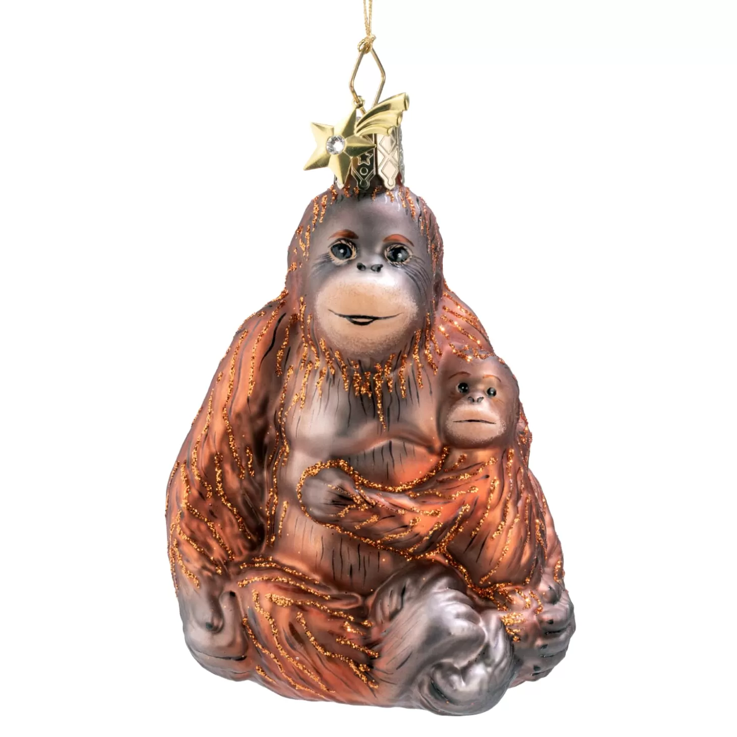 Poesie in Glas Glass Tree Decorations>Orangutan