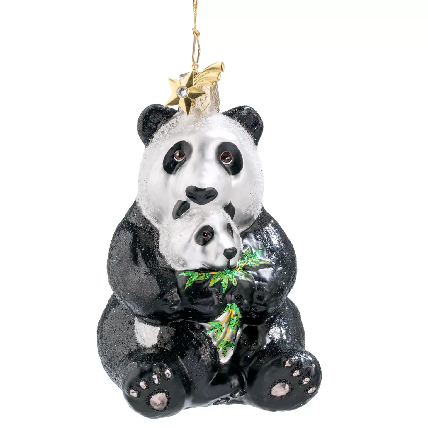 Poesie in Glas Glass Tree Decorations>Panda Bear