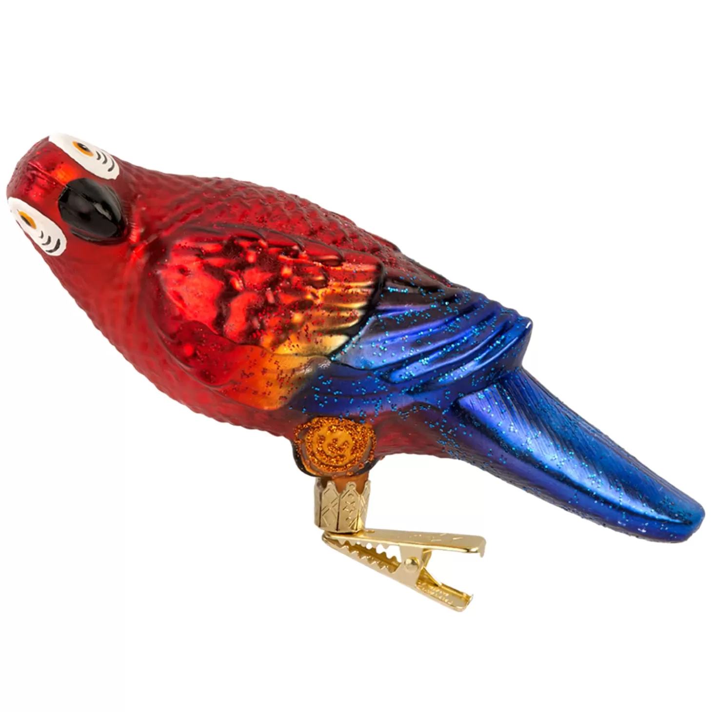 Poesie in Glas Glass Tree Decorations>Parrot