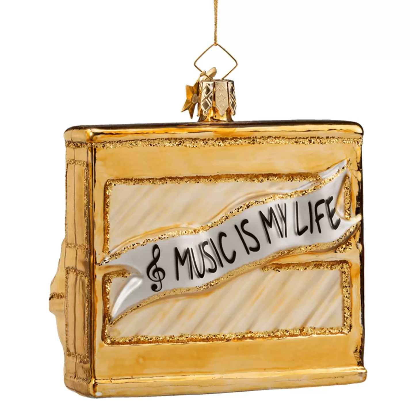 Poesie in Glas Glass Tree Decorations>Piano