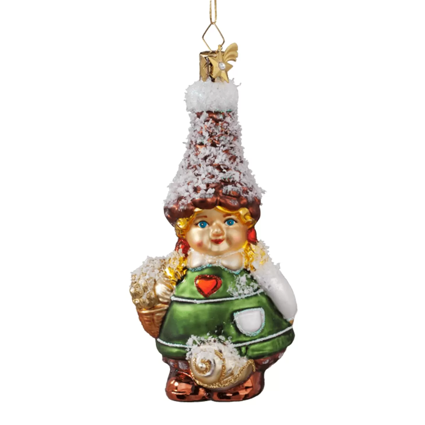 Poesie in Glas Glass Tree Decorations>Pinecone Girl