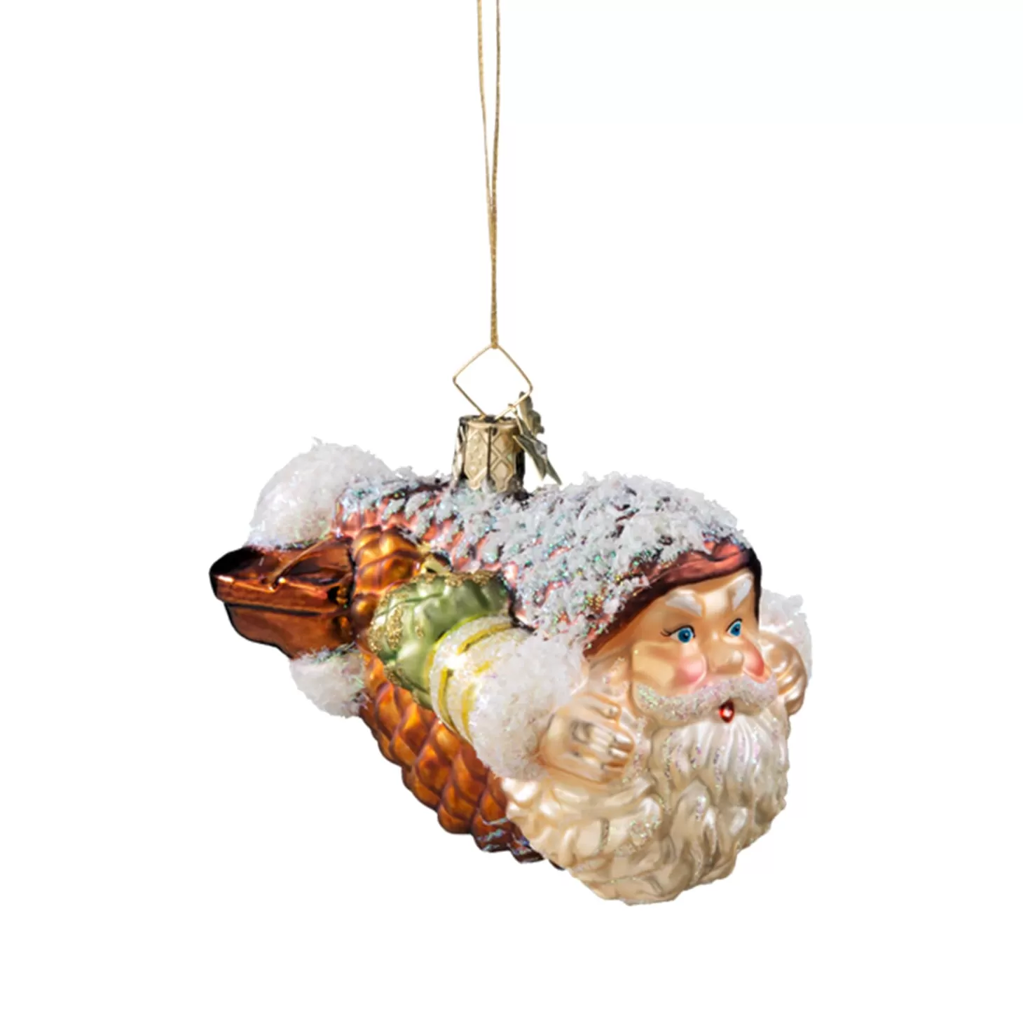 Poesie in Glas Glass Tree Decorations>Pinecone Gnome