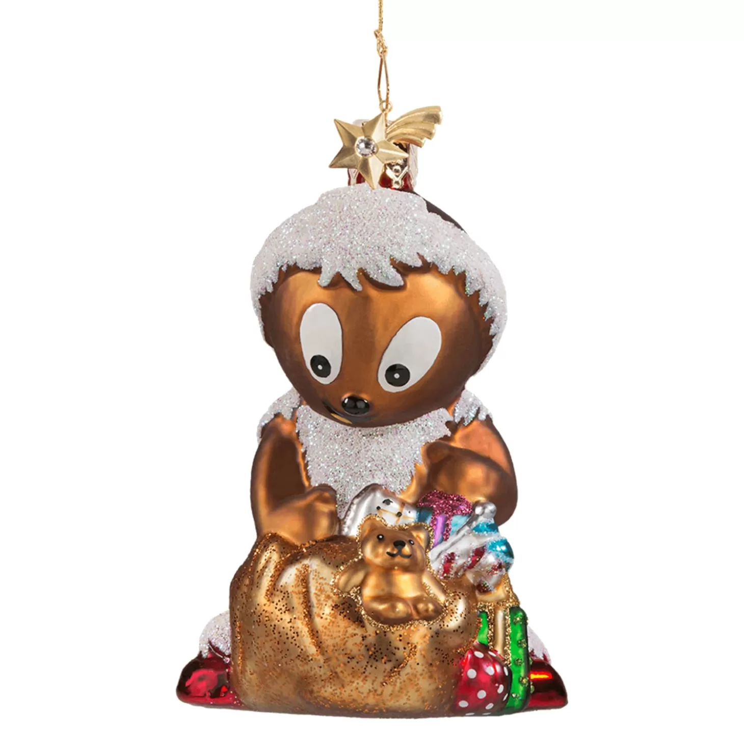Poesie in Glas Glass Tree Decorations>Pittiplatsch As Santa