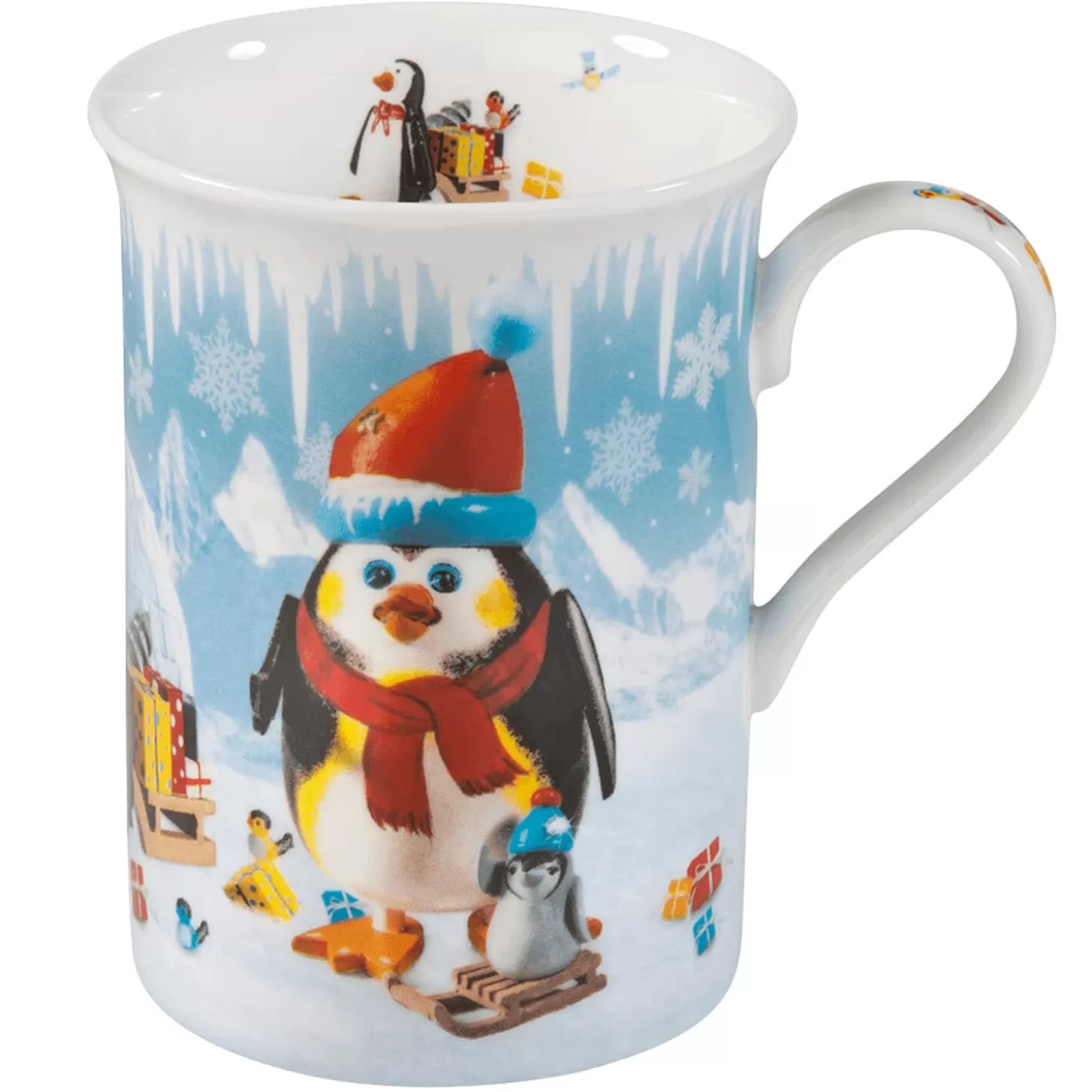 * Table Decorations>Porcelain Mug "Christmas At The South Pole"