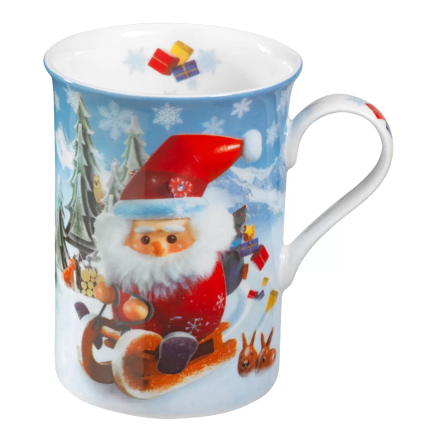 * Table Decorations>Porcelain Mug "Christmas Sleigh Ride"