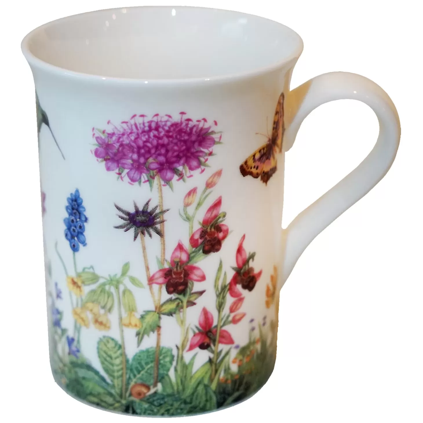 * Table Decorations>Porcelain Mug "Flower Meadow With Orchids"