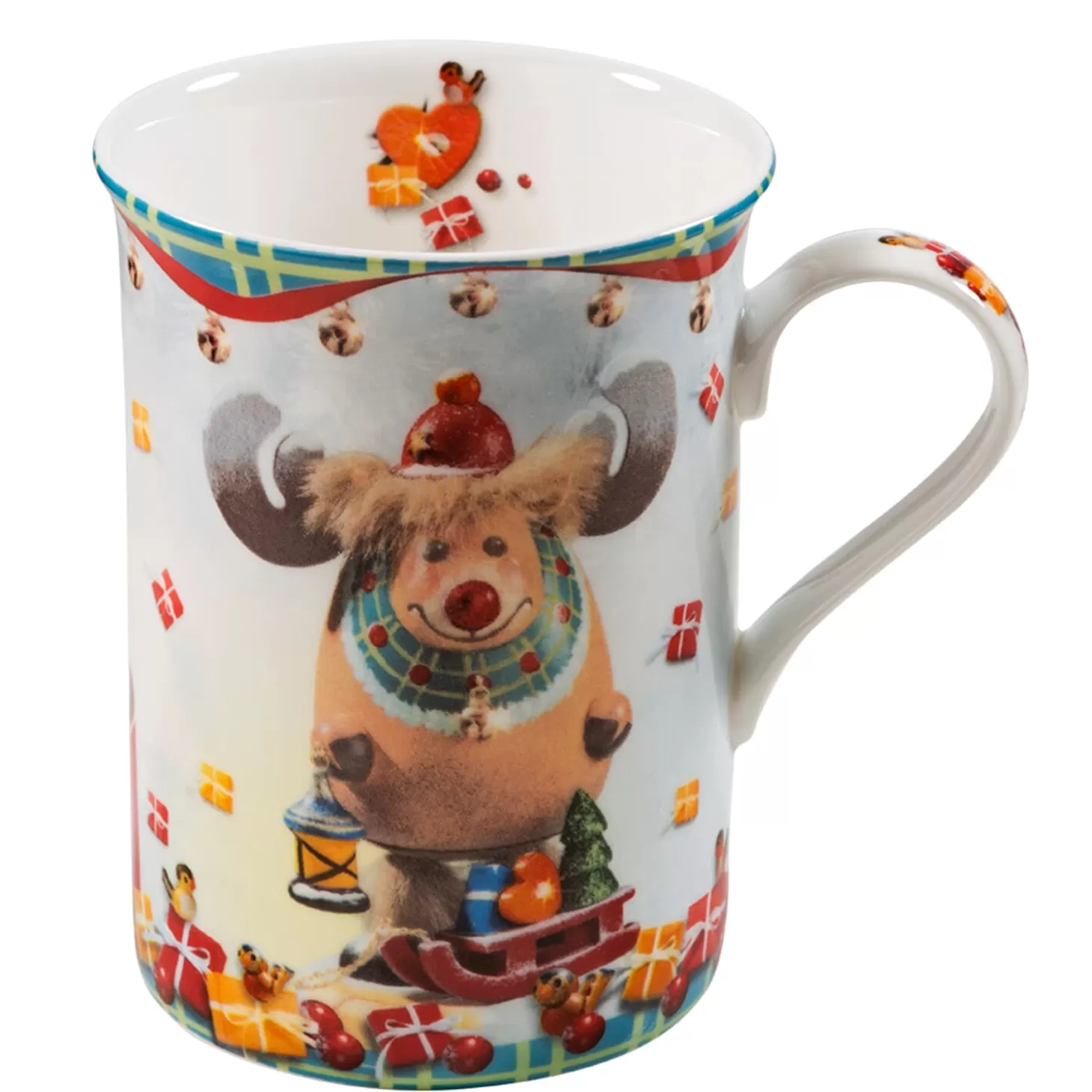 * Table Decorations>Porcelain Mug "Rudi, The Christmas Moose"