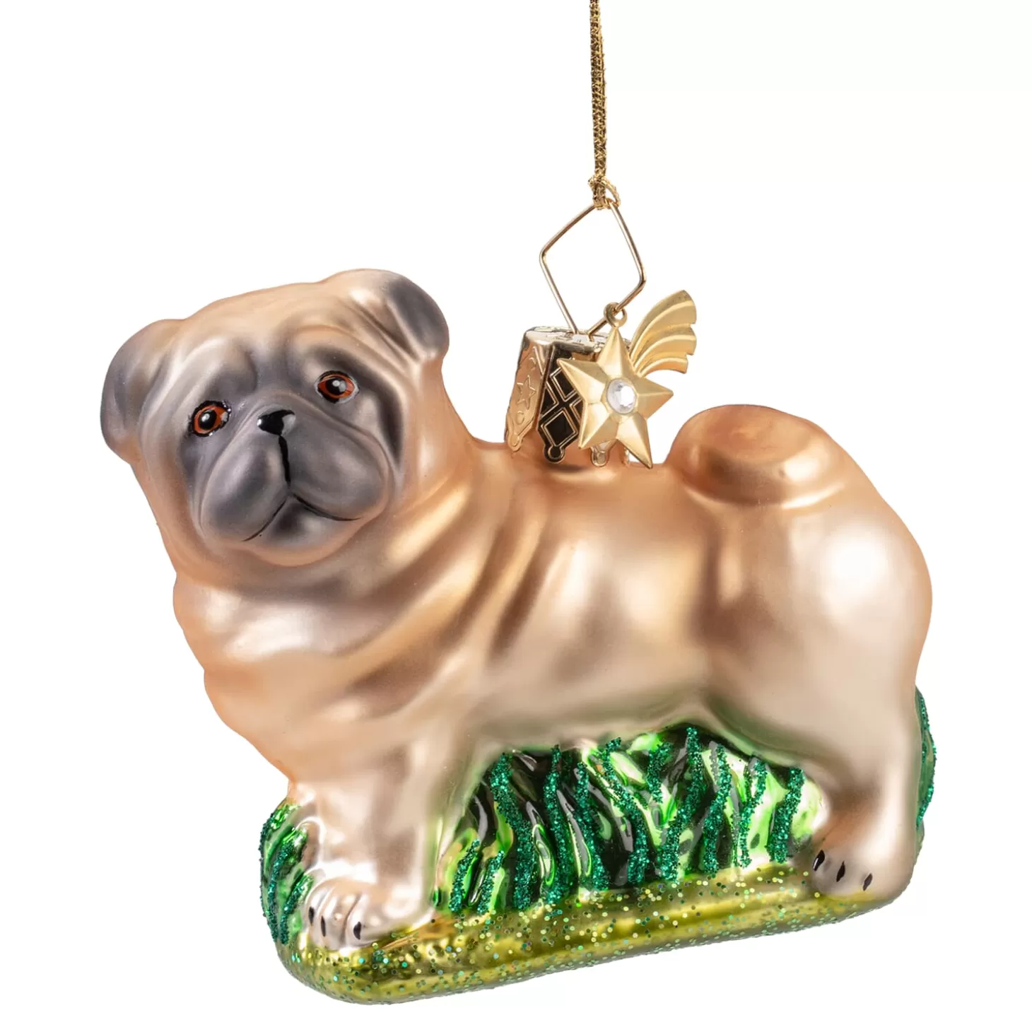 Poesie in Glas Glass Tree Decorations>Pug