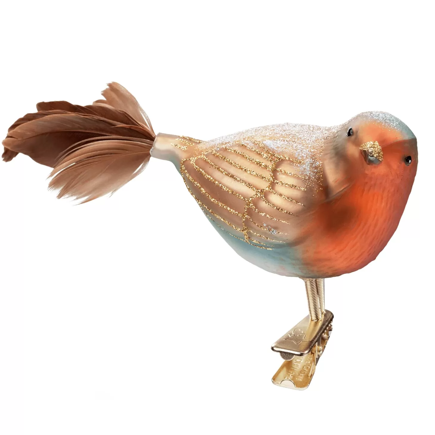 Poesie in Glas Glass Tree Decorations>Robin