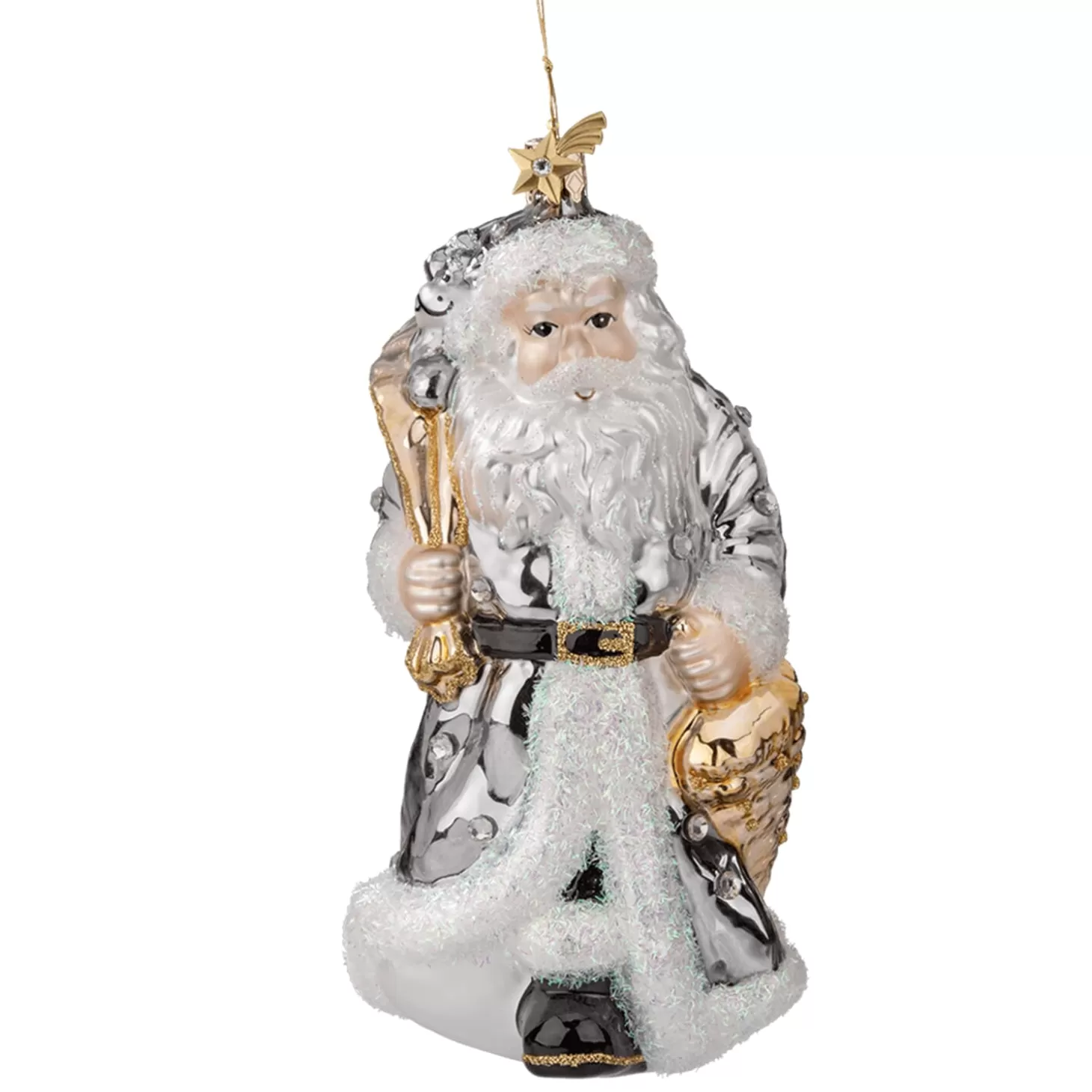 Poesie in Glas Glass Tree Decorations>Santa
