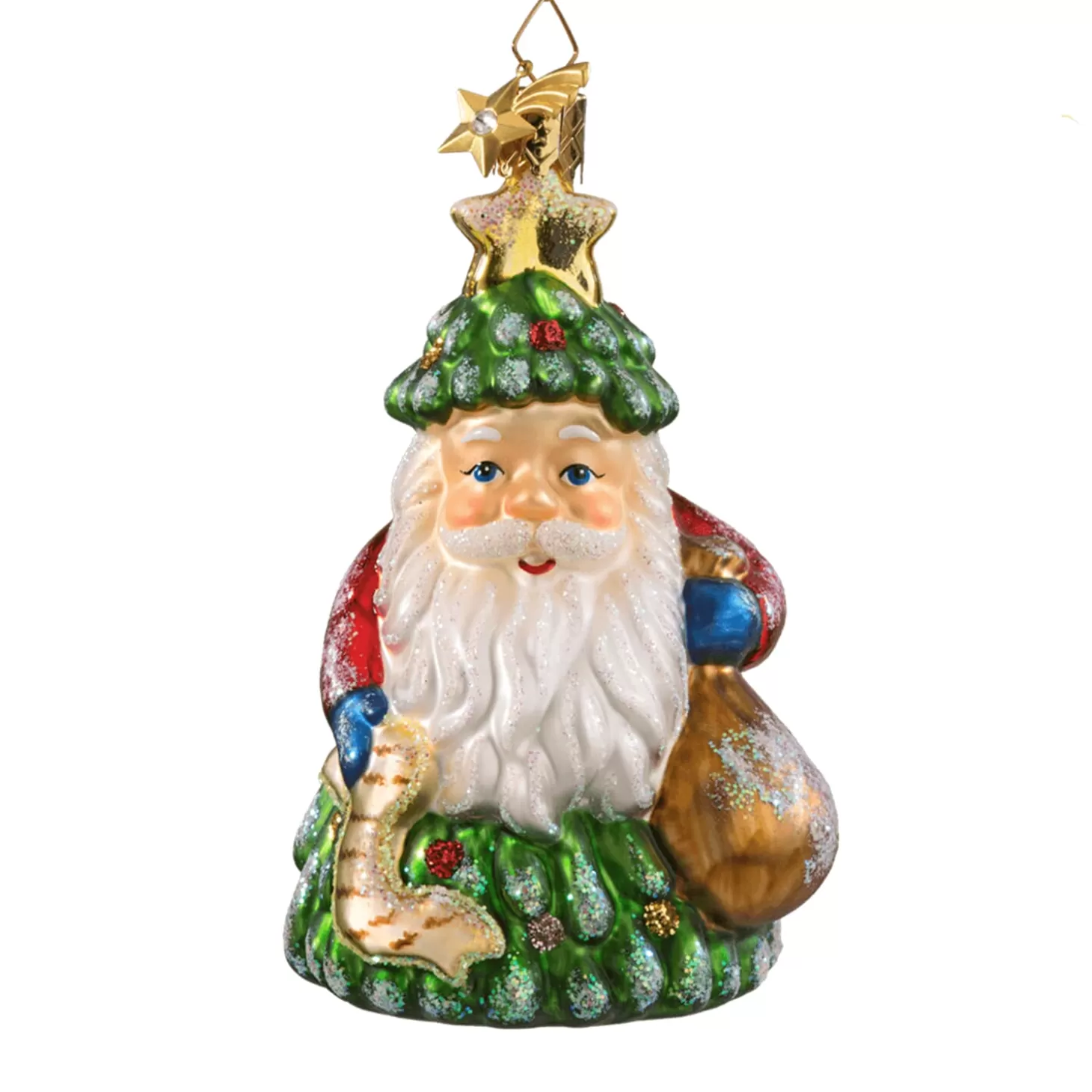 Poesie in Glas Glass Tree Decorations>Santa Tree