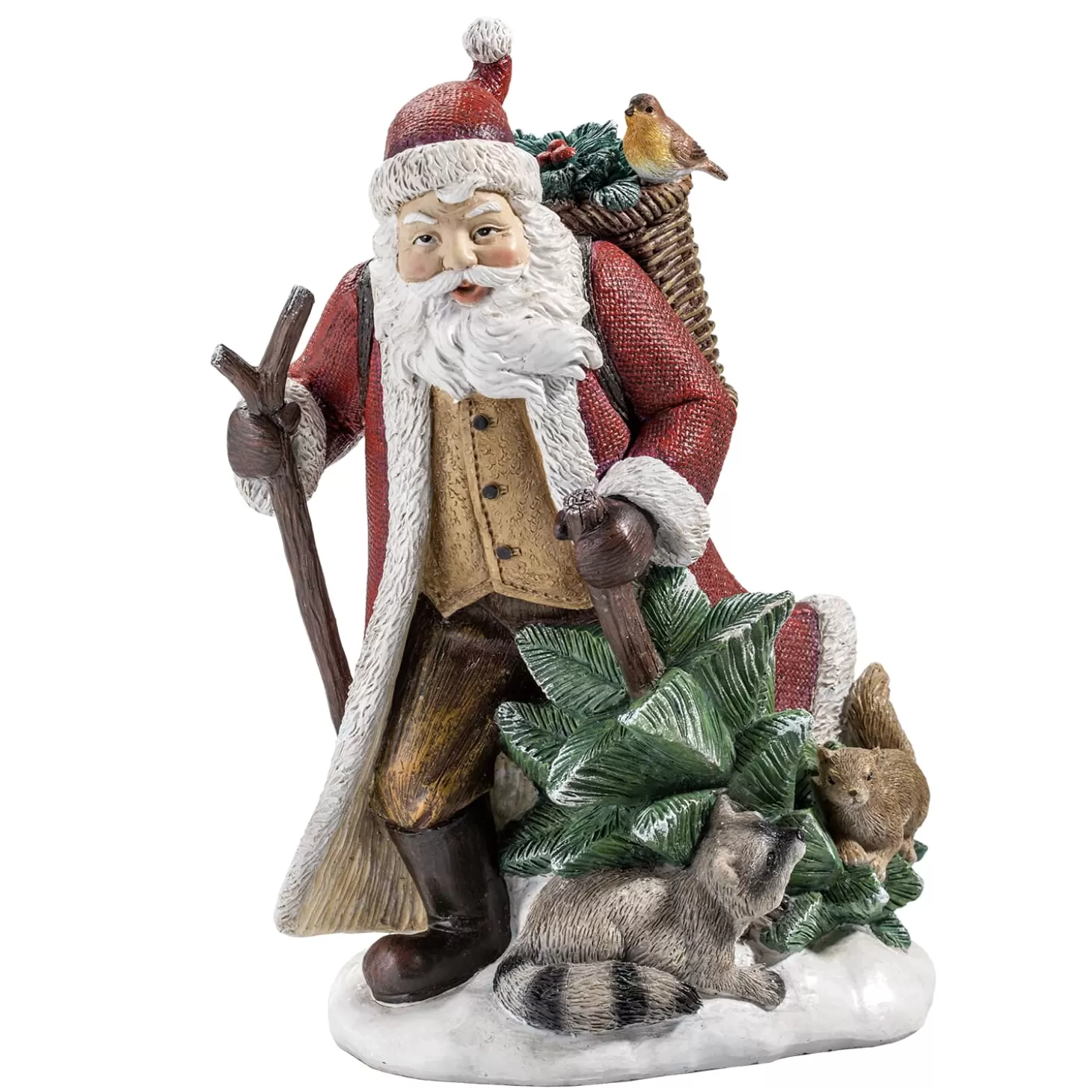* Decorative Figurines>Santa With Animals