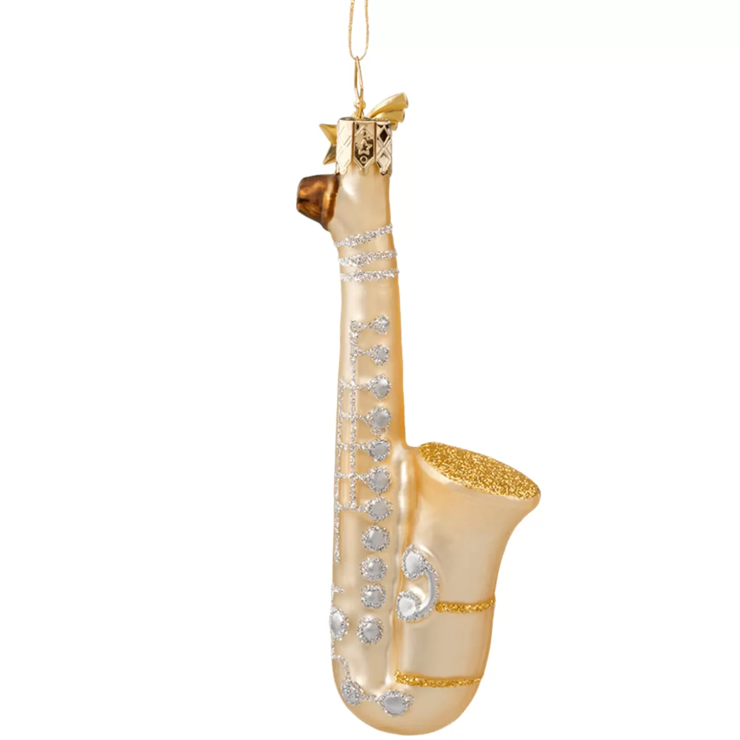 Poesie in Glas Glass Tree Decorations>Saxophone