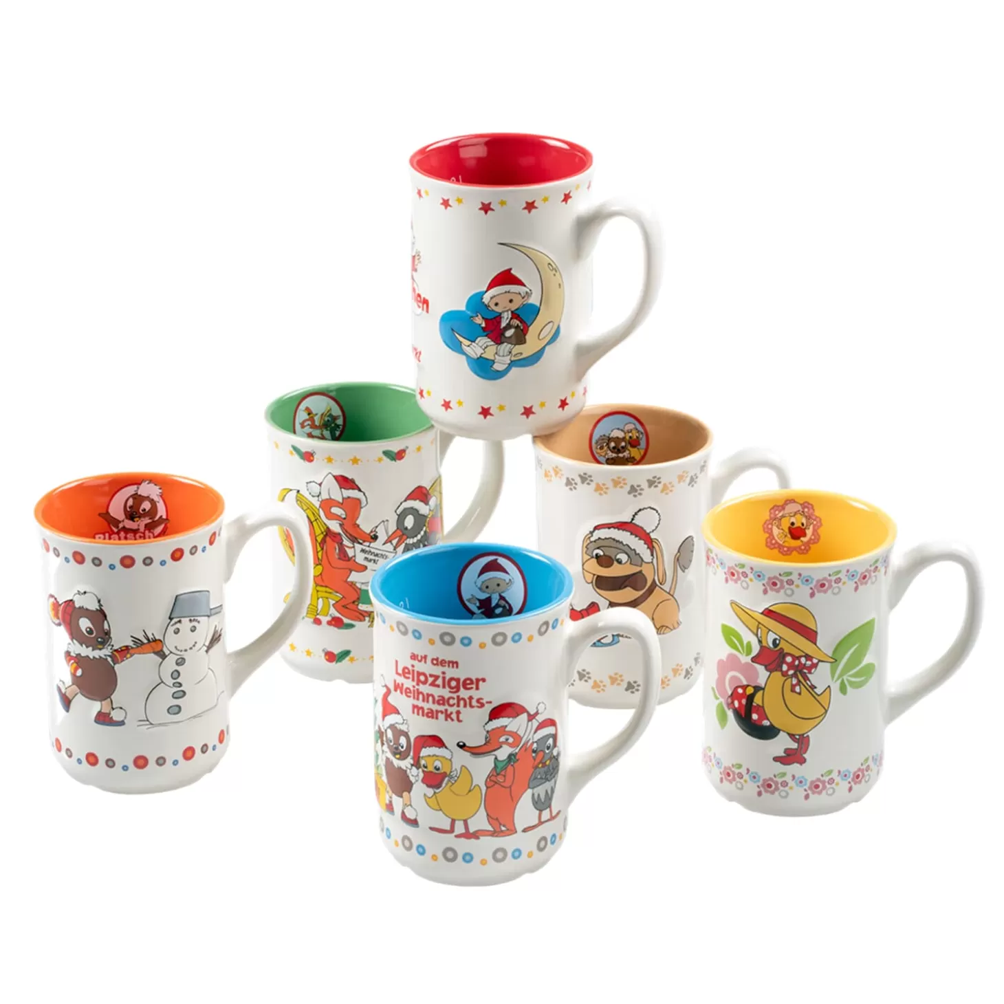 * Sandmannchen And His Friends>Set Of Christmas Market Cups "Our Sandman And Friends"