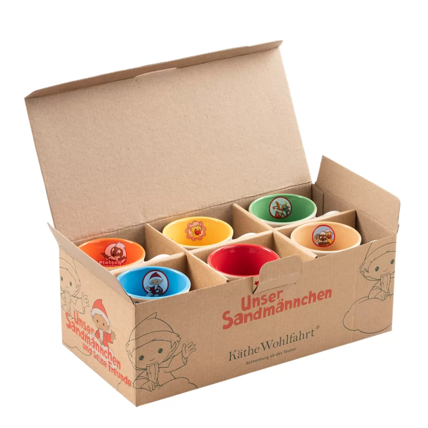 * Sandmannchen And His Friends>Set Of Christmas Market Cups "Our Sandman And Friends"