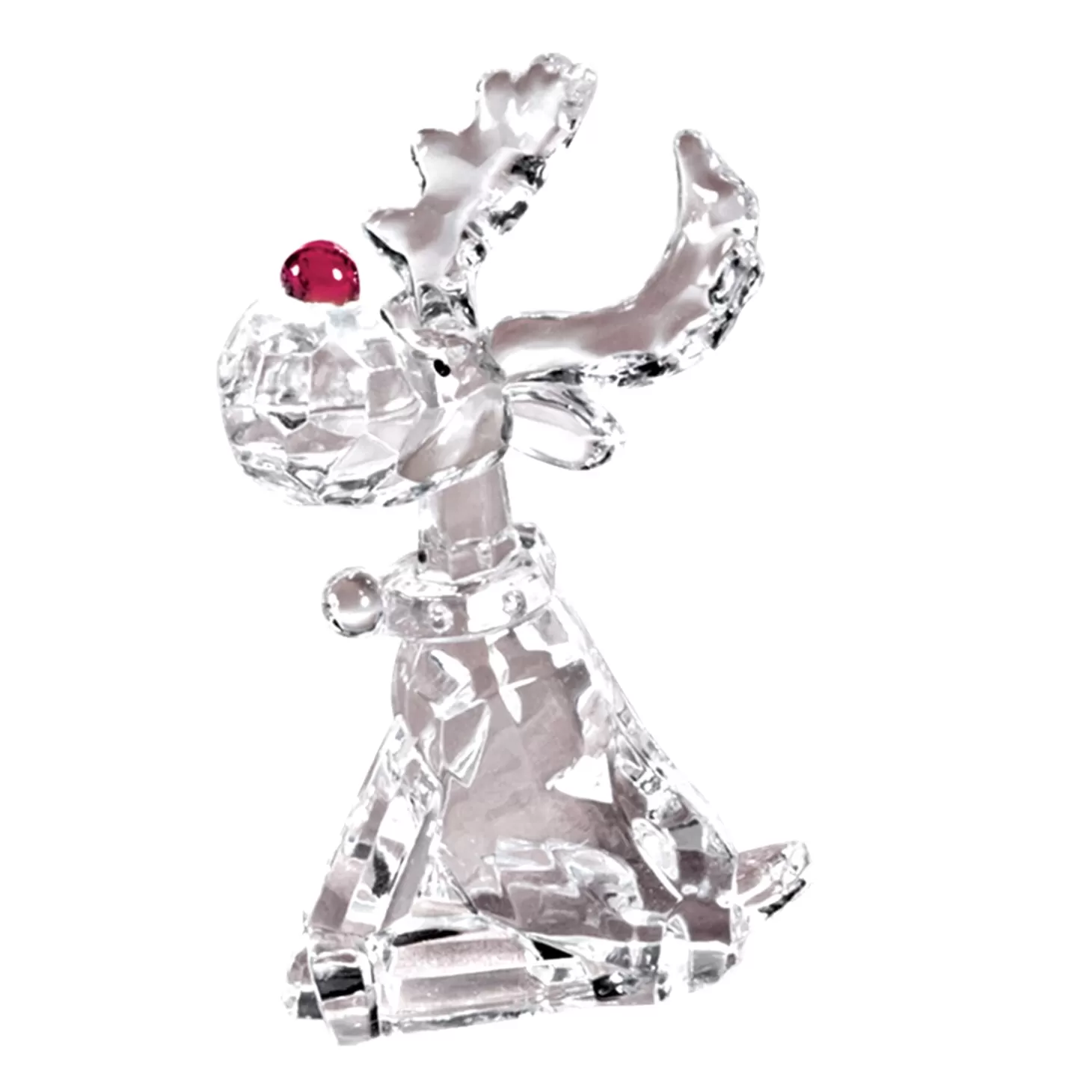 * Decorative Figurines>Sitting Reindeer With A Red Nose