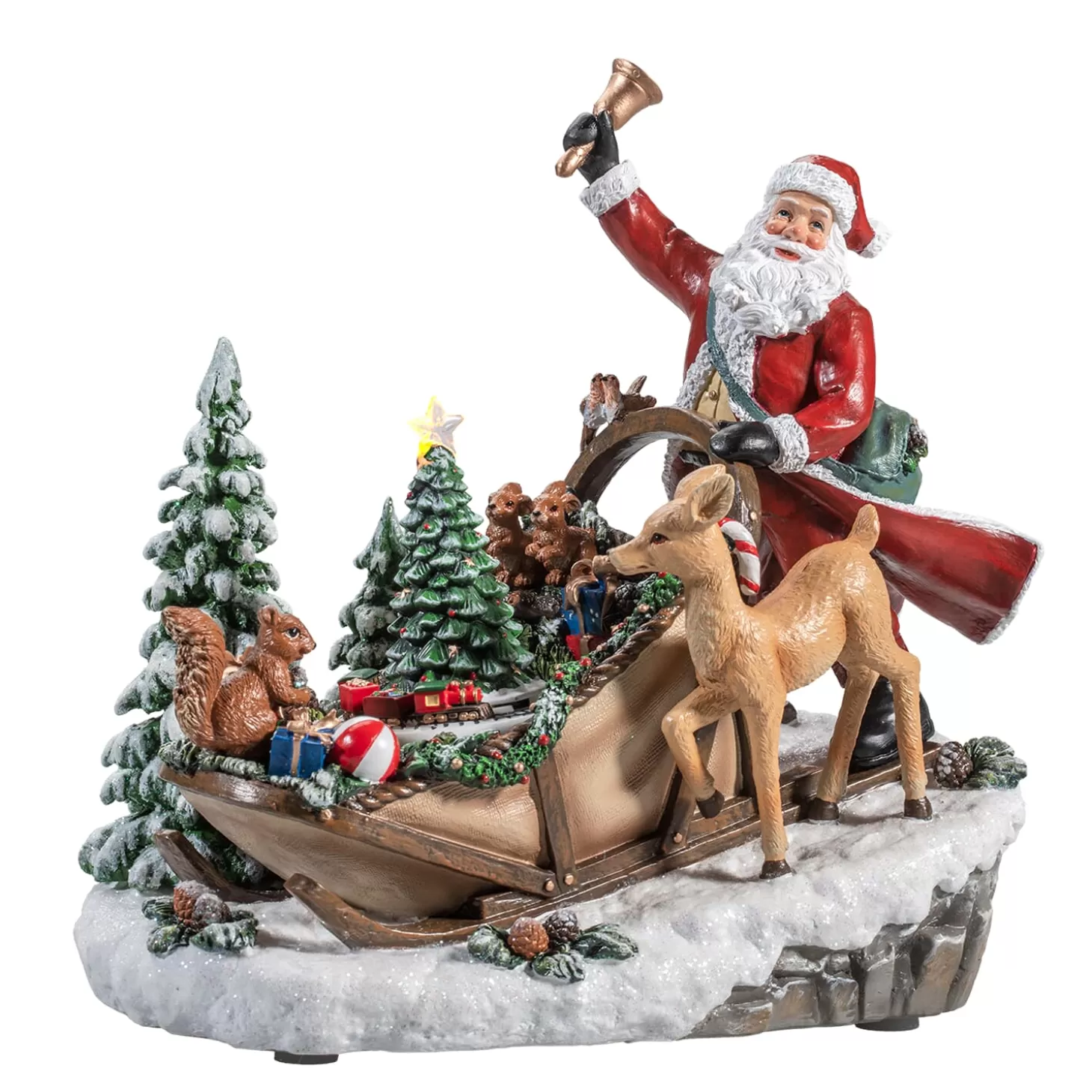 * Music Boxes>Sleigh With Animals, Music Box