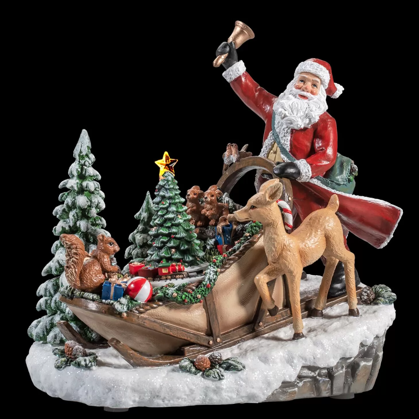 * Music Boxes>Sleigh With Animals, Music Box