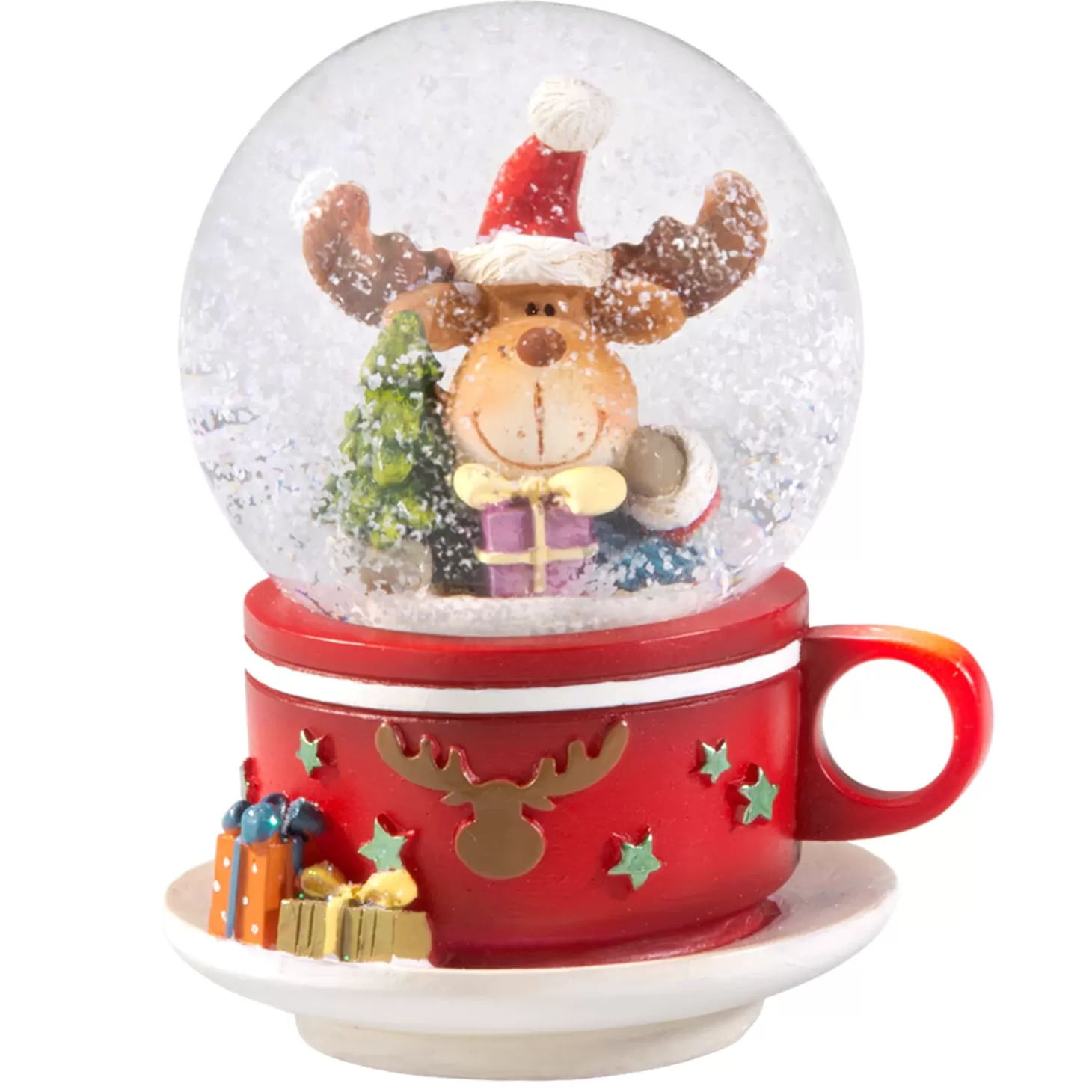 * Snow Globes>Snow Globe "Cup With Moose"