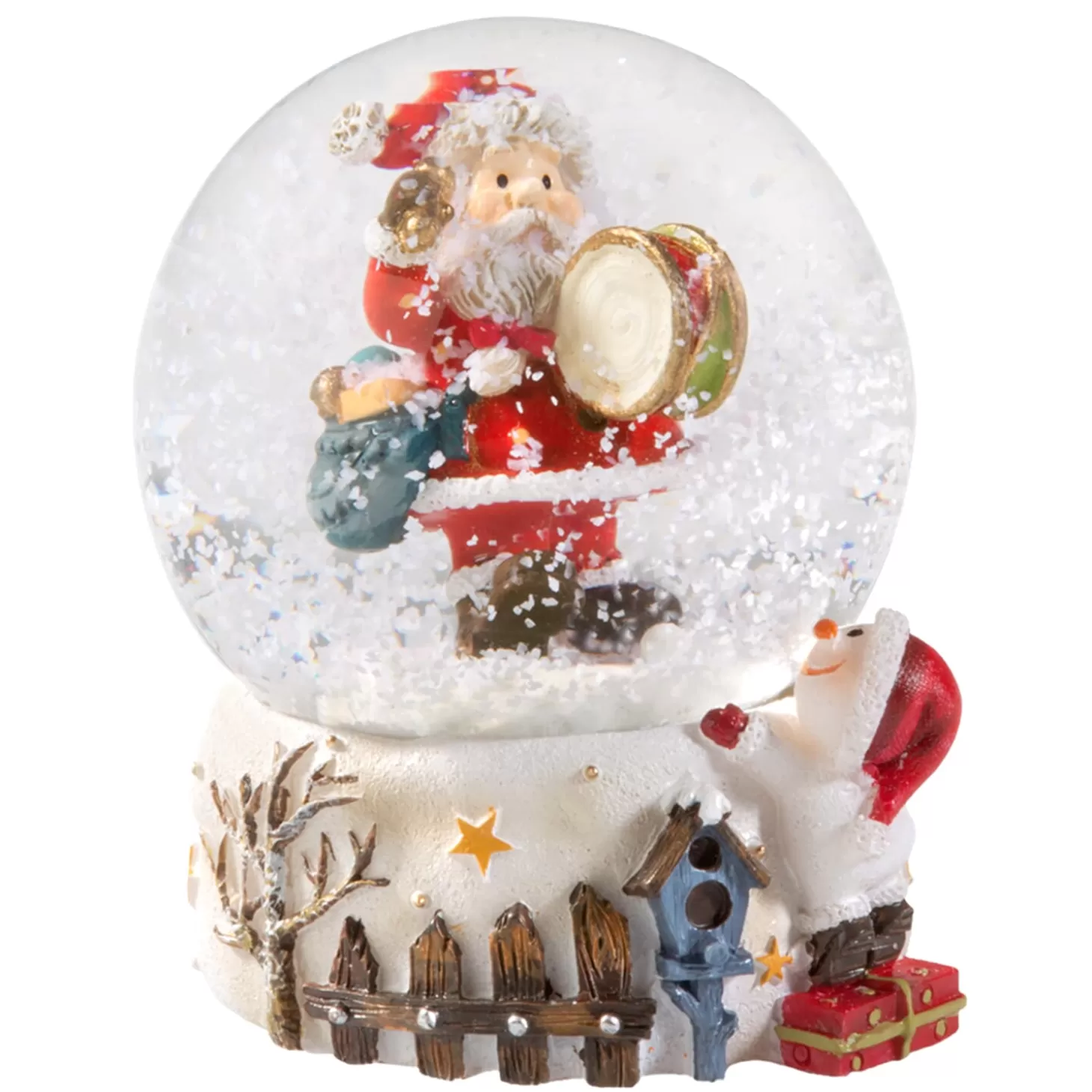 * Snow Globes>Snow Globe "Drum Roll", Small