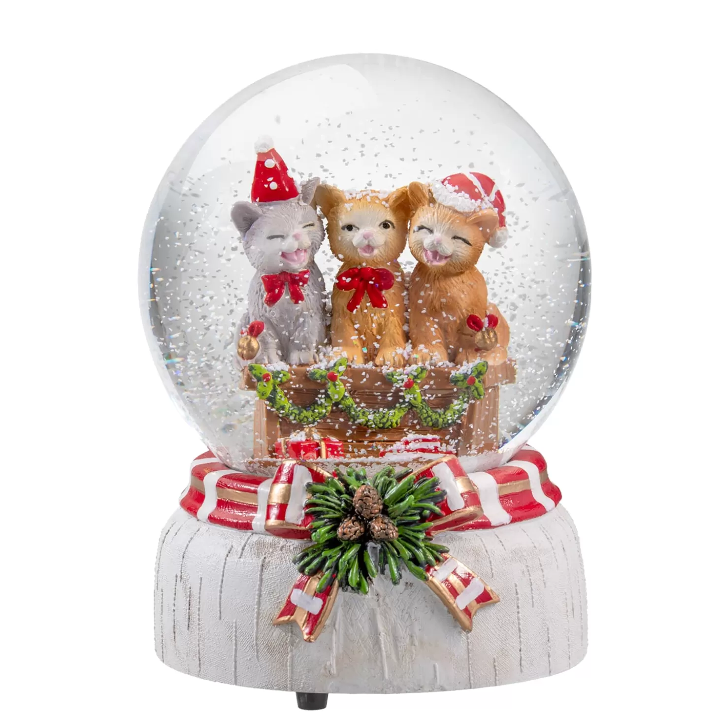 * Snow Globes>Snow Globe "Festive Cats"