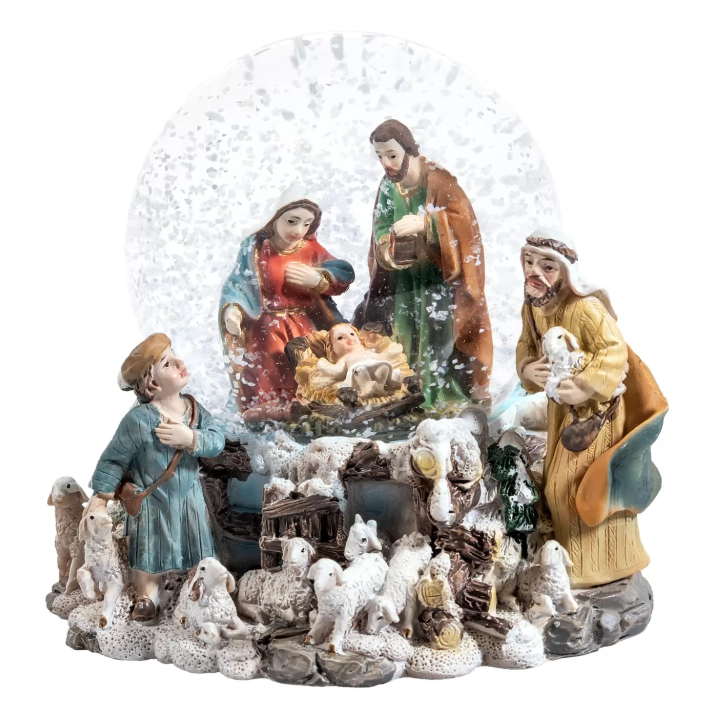 * Snow Globes>Snow Globe "Holy Family"