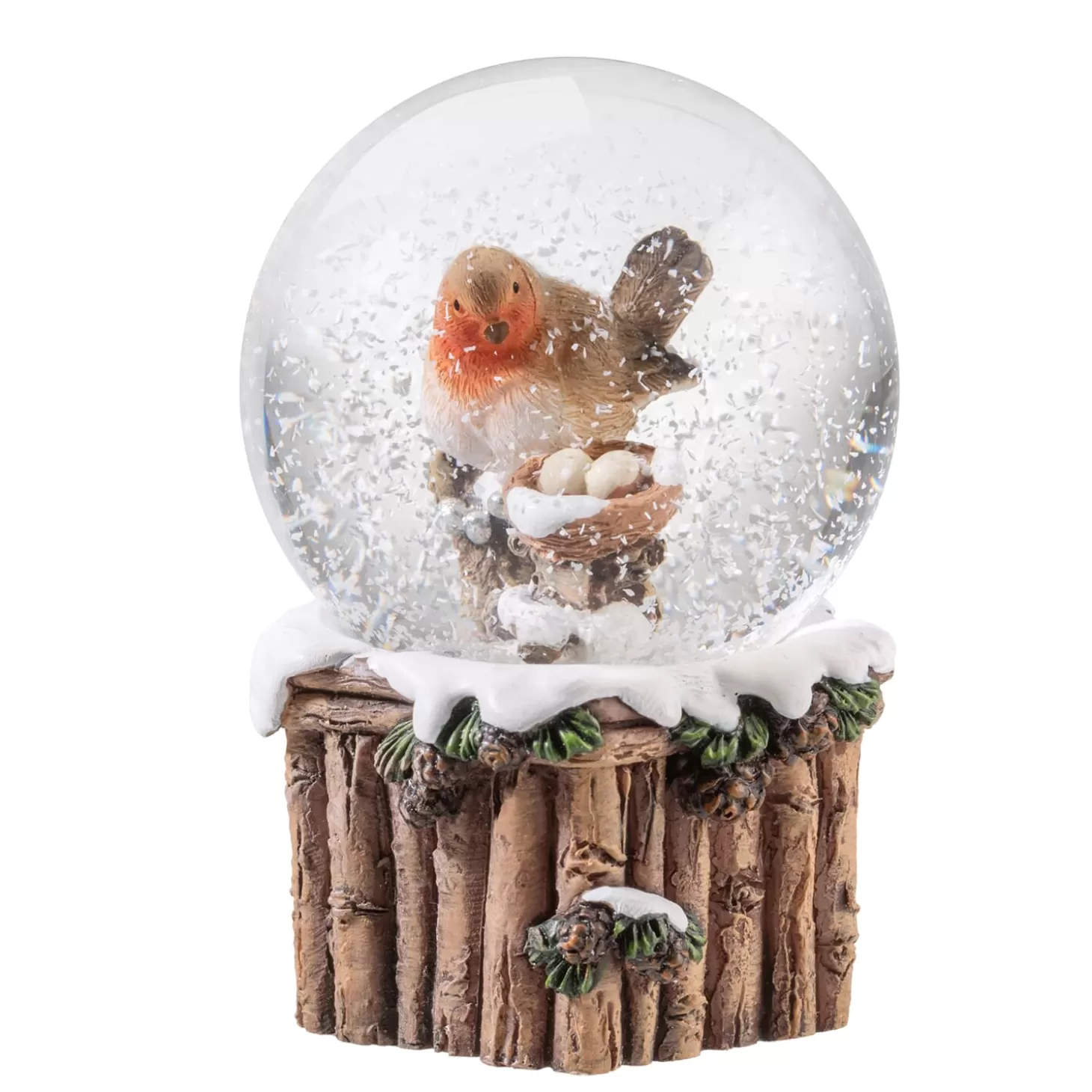 * Snow Globes>Snow Globe "Robin's Nest"