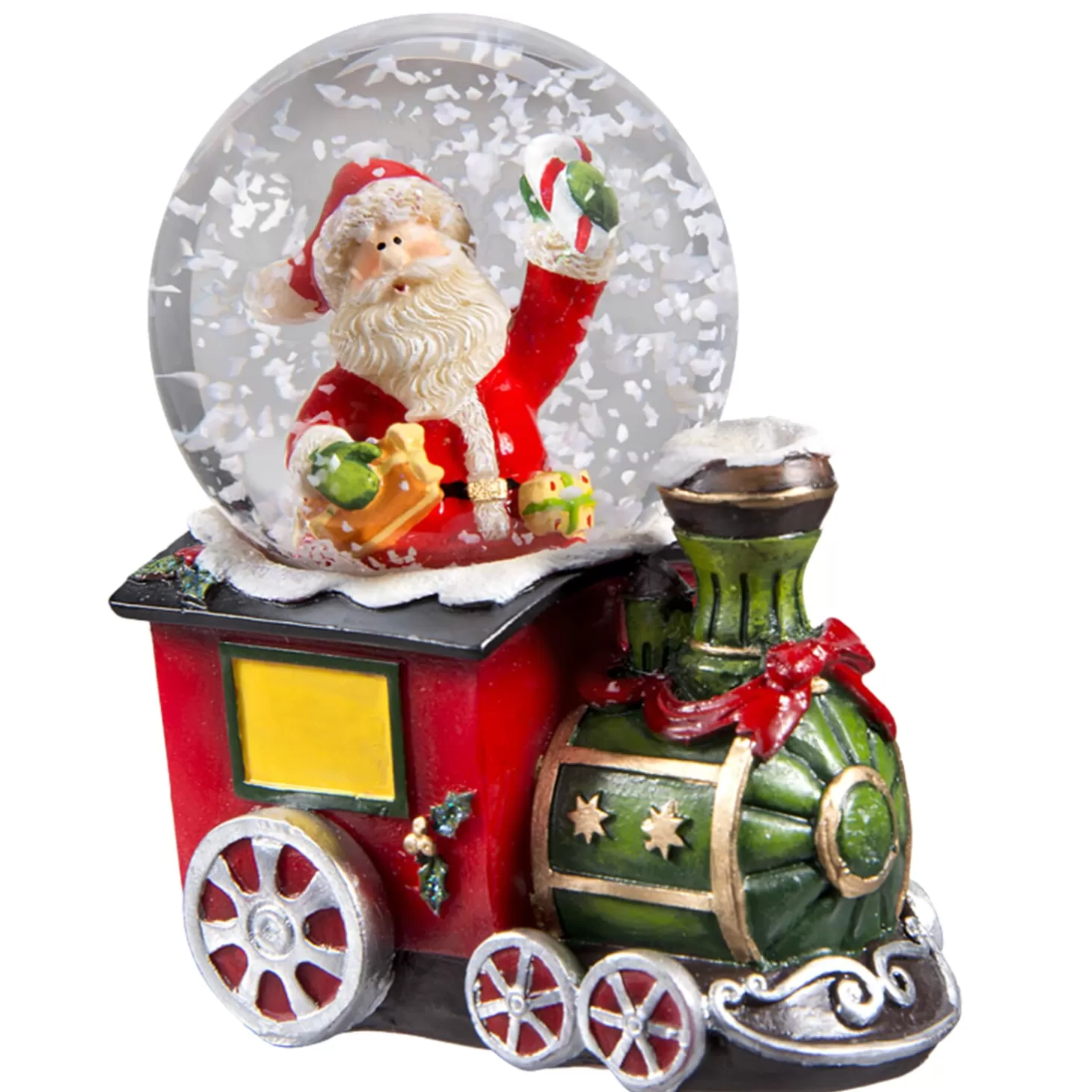 * Snow Globes>Snow Globe "Santa's Locomotive"