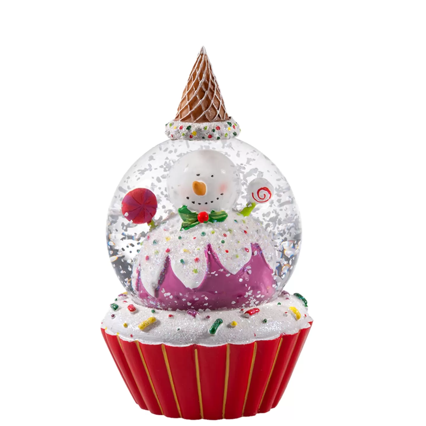 * Snow Globes>Snow Globe "Snowman Muffin"