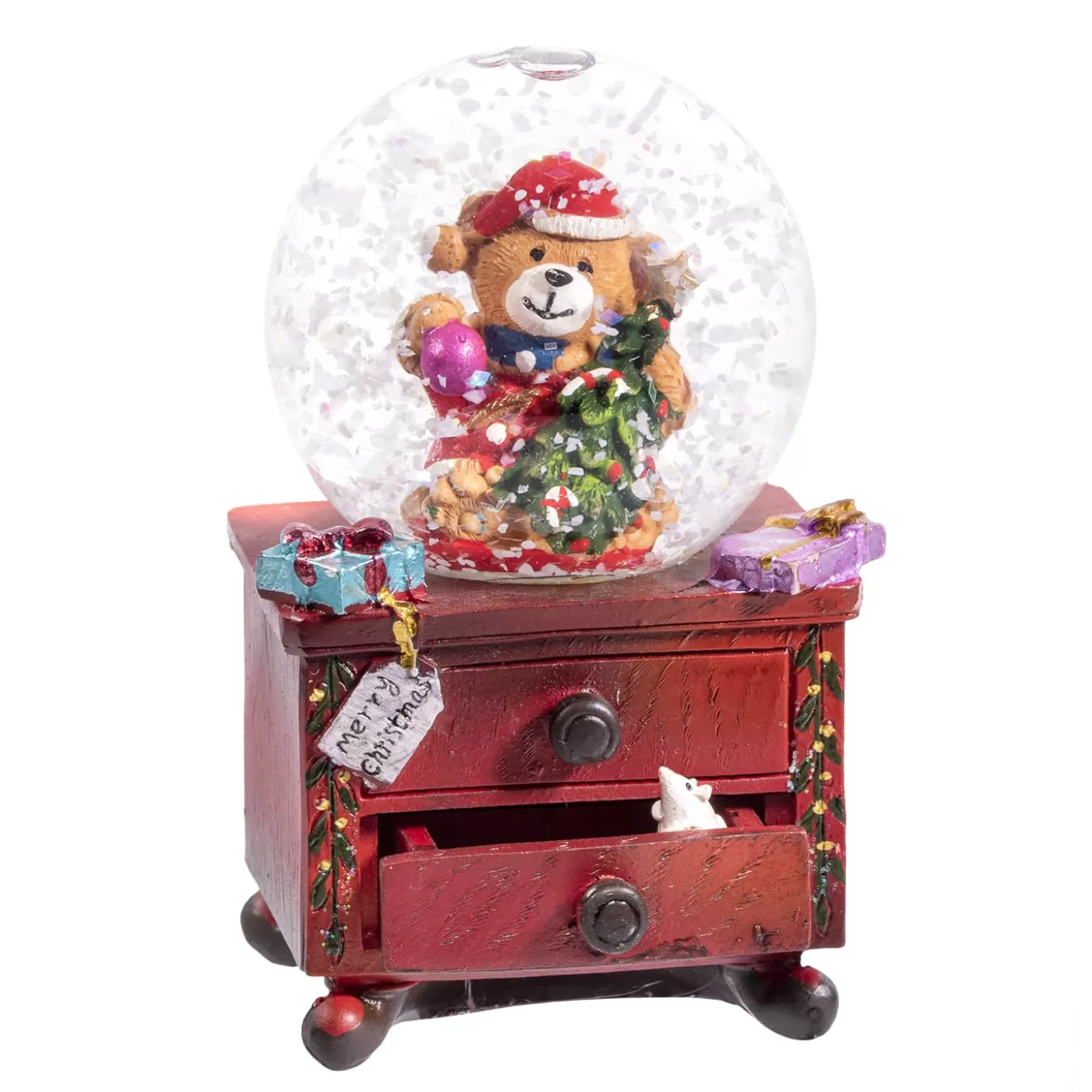 * Snow Globes>Snow Globe "Teddy's Christmas Surprise"