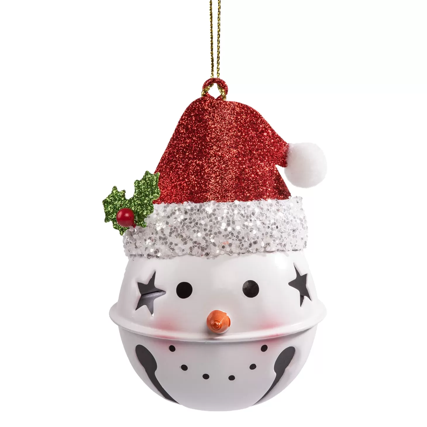 * Metal Tree Decorations>Snowman Bell