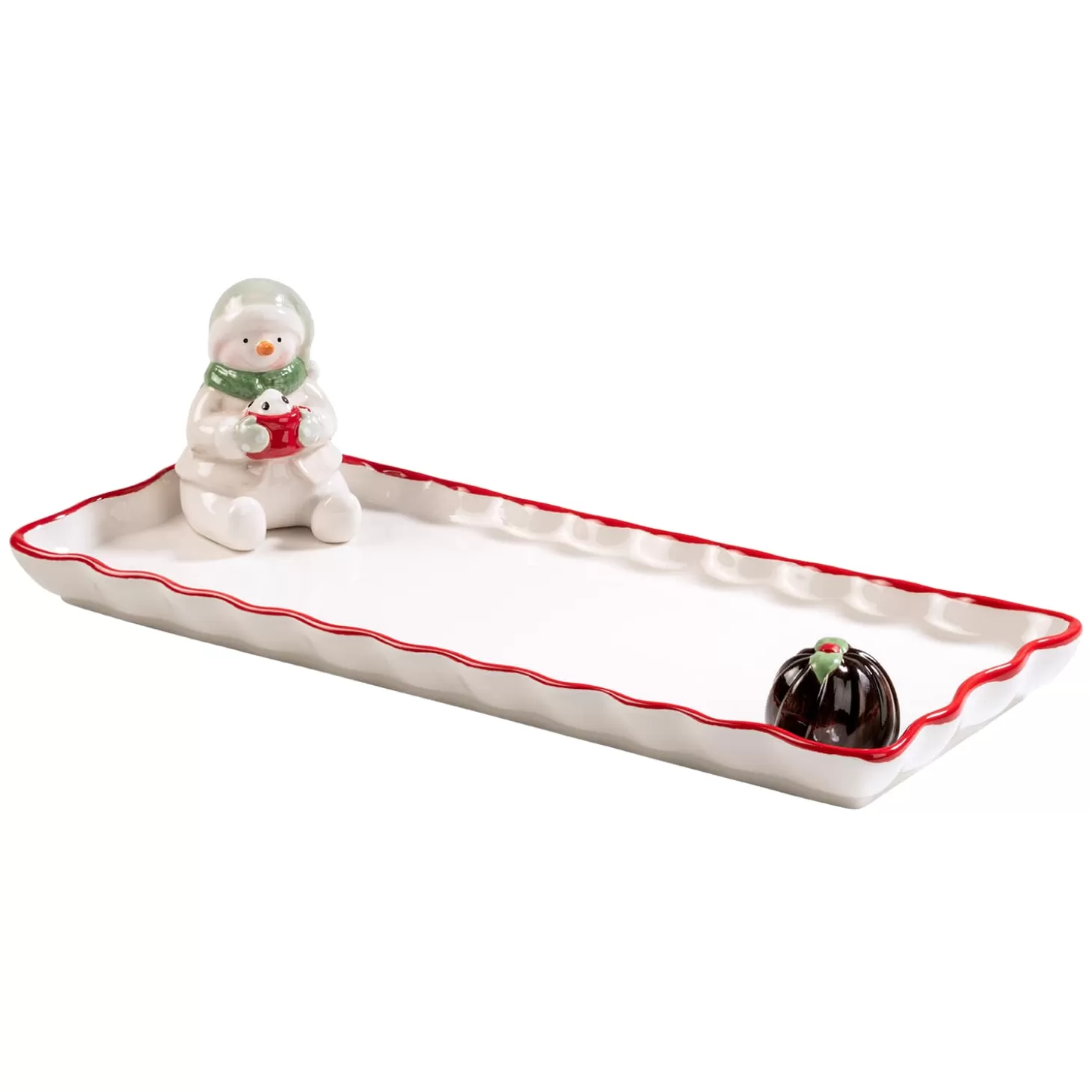* Table Decorations>Snowman, Cookie Plate
