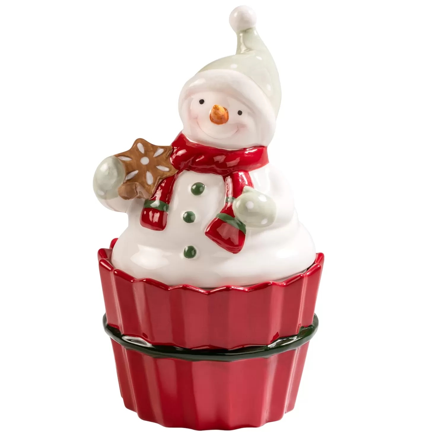 * Table Decorations>Snowman Muffin, Cookie Jar