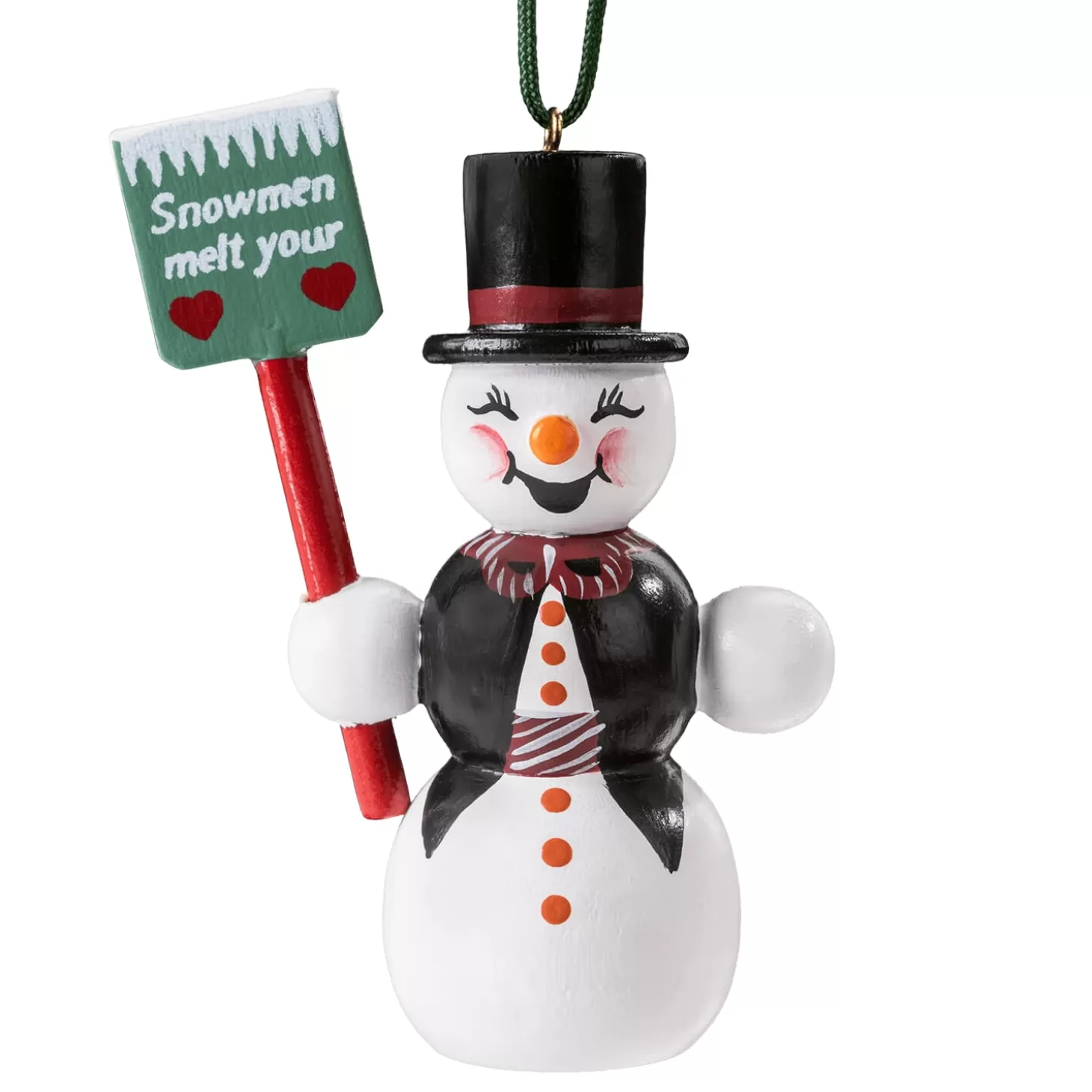 * Wood Tree Decorations>Snowman With Shovel