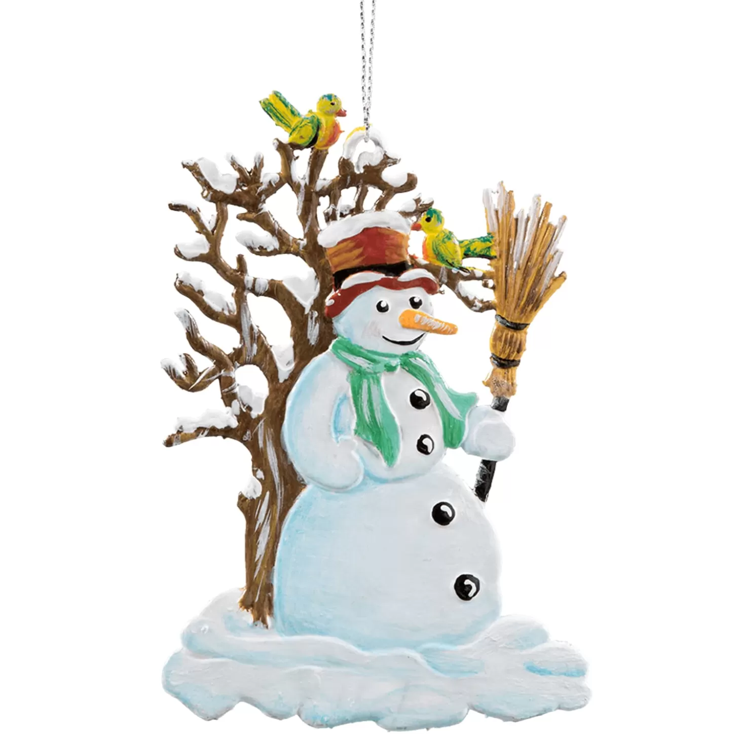 * Pewter Tree Decorations>Snowman With Tree