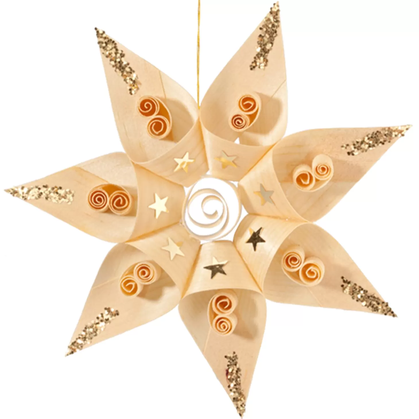 * Wood Tree Decorations>Star (Large)