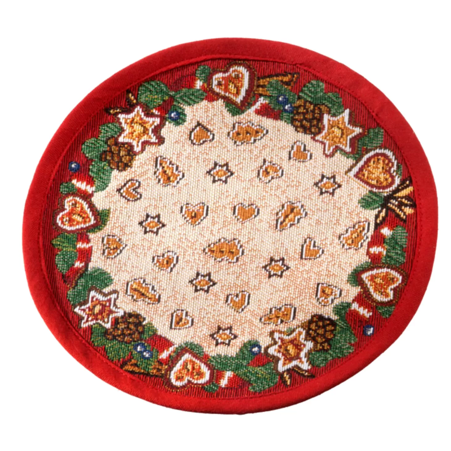 * Table Decorations>Table Cloth "Gingerbread" R 9.05 Inch