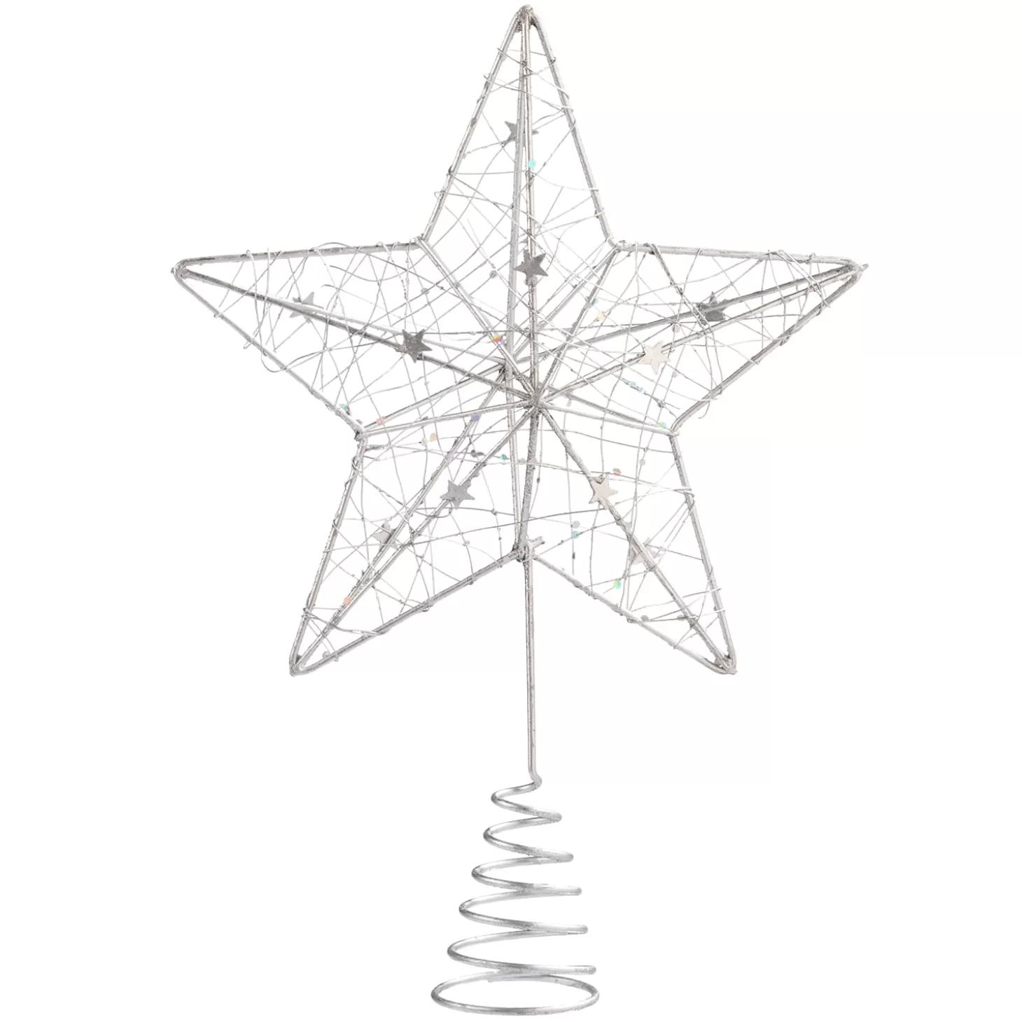 * Tree Topper>Tree Topper Star With Little Stars, Silver
