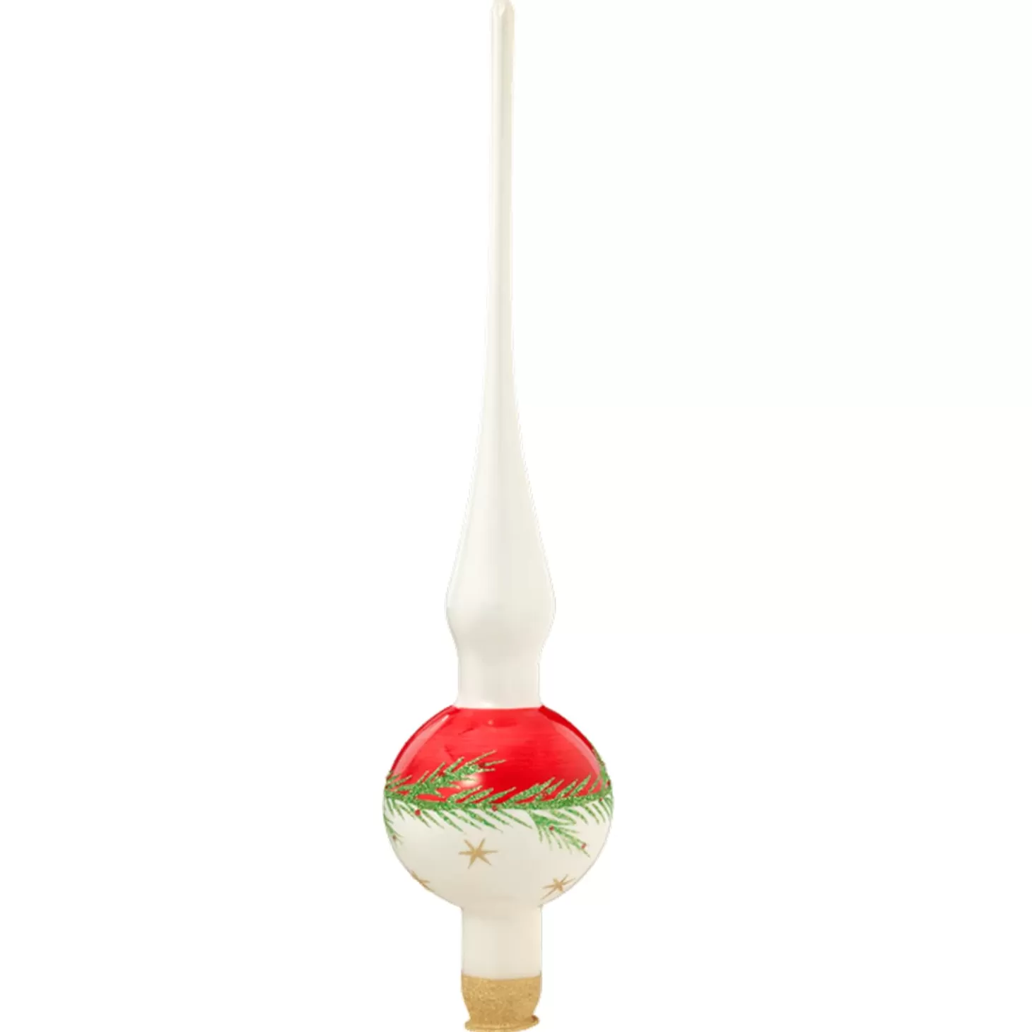 * Tree Topper>Tree-Topper Red-White With Twig And Stars
