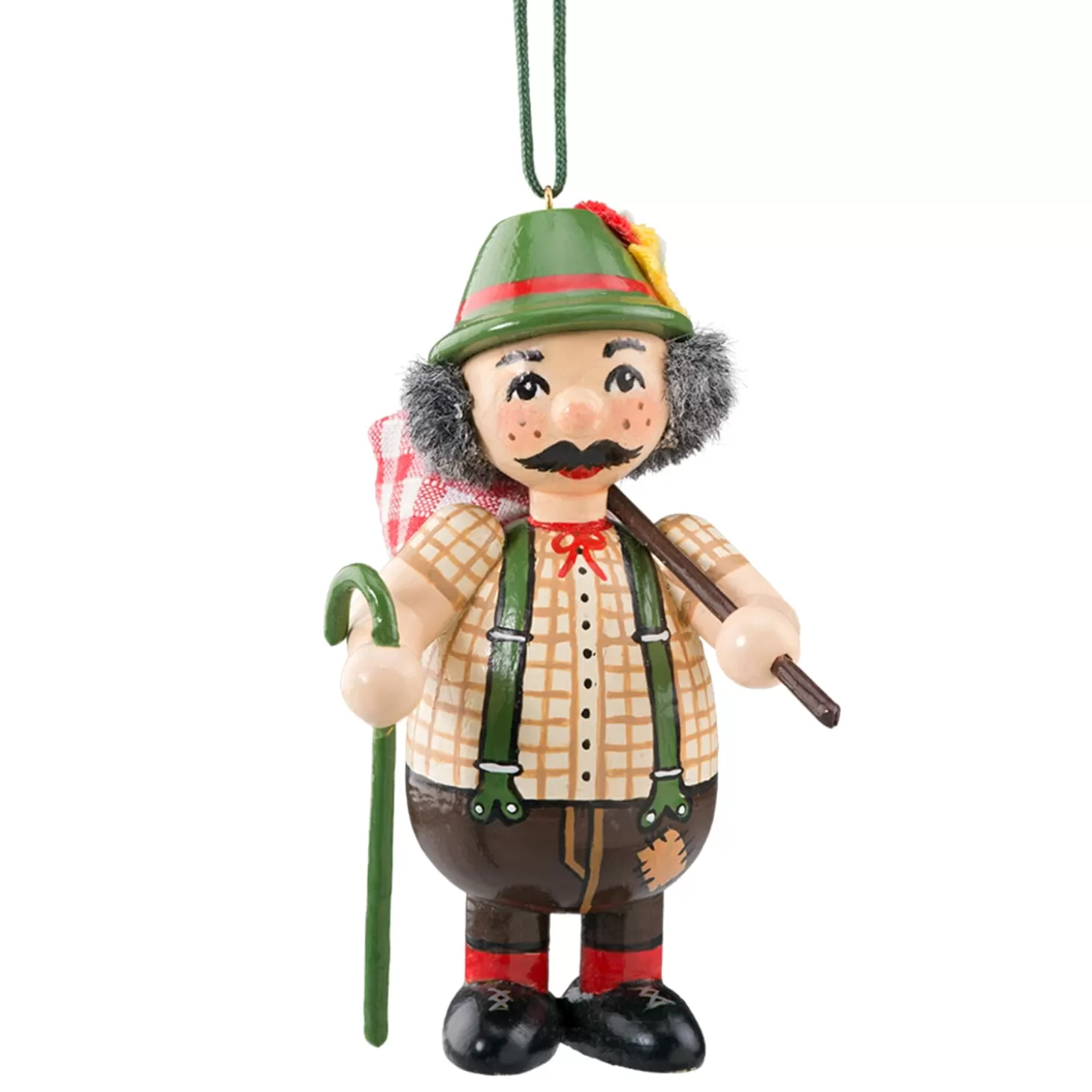 * Wood Tree Decorations>Wooden Buddy "Hiker"