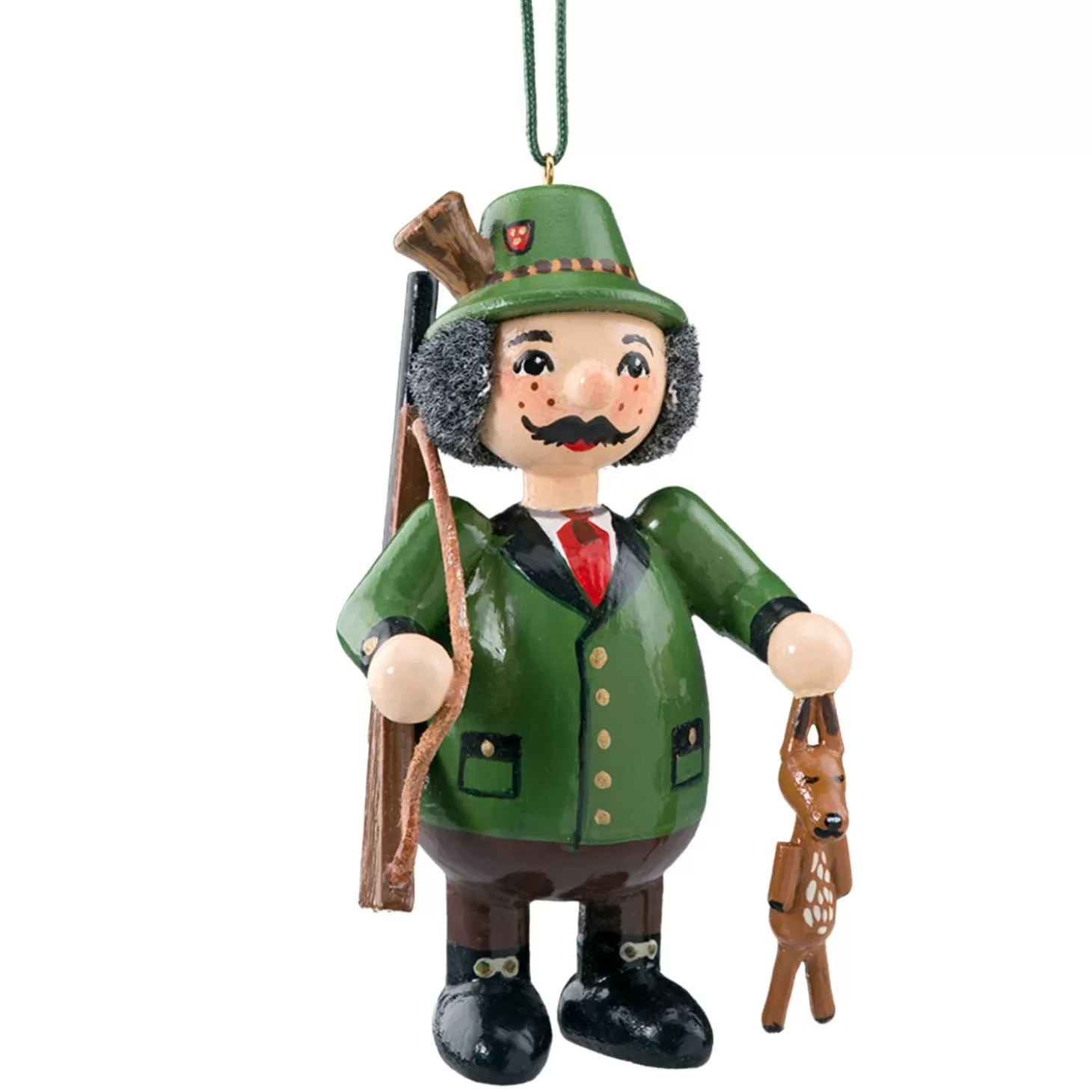 * Wood Tree Decorations>Wooden Buddy "Hunter"