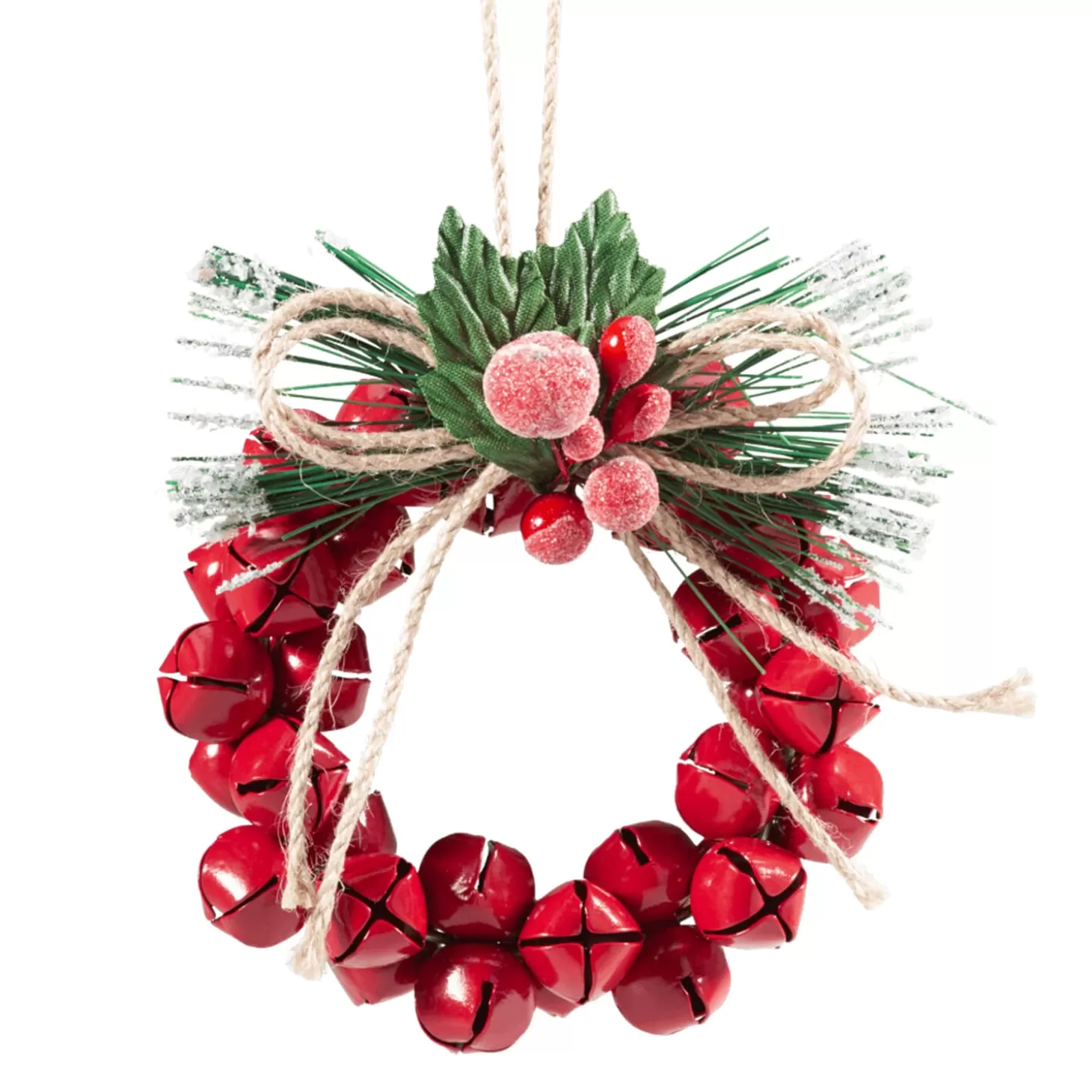 * Metal Tree Decorations>Wreath With Bells